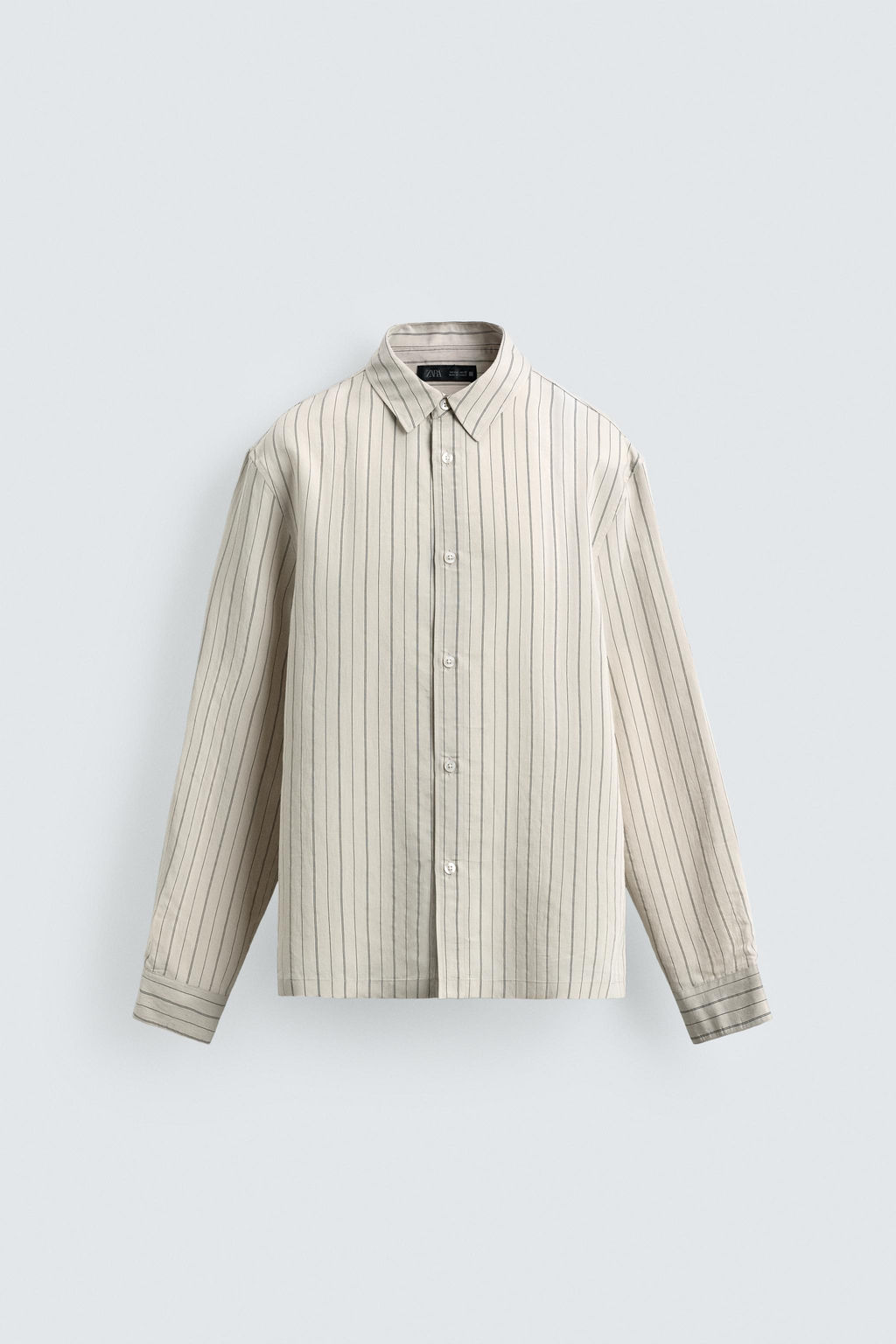 Рубашка Camisa Fluida Rayas кремовая