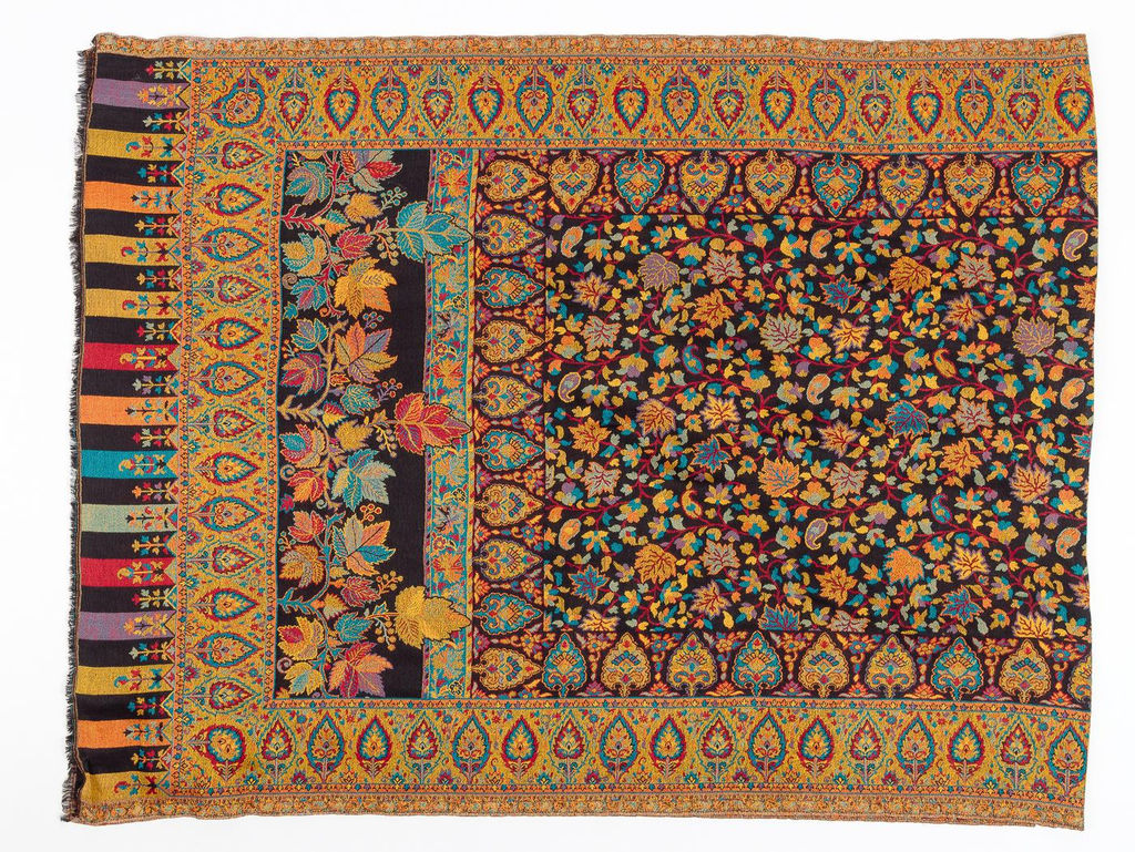 Палантин в ассортименте кашемир кади № Тк1005/34 - Ганг фото 2