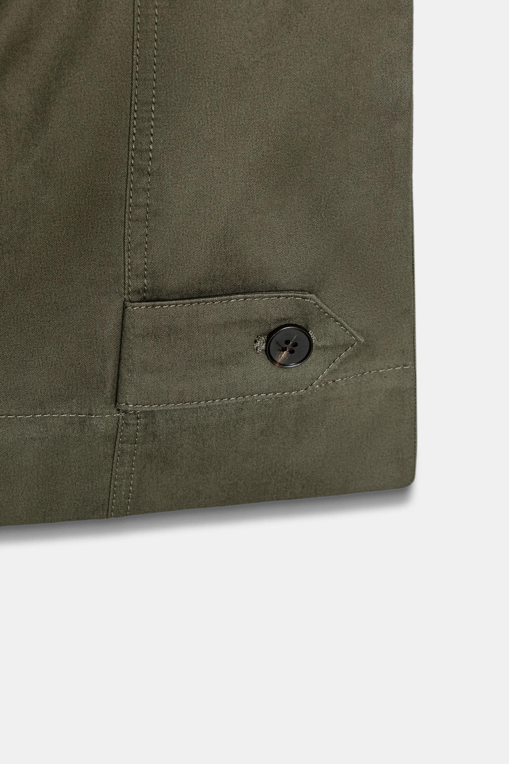 PANTAL?N BARREL TRABILLAS / Khaki oscuro - Zara фото 9