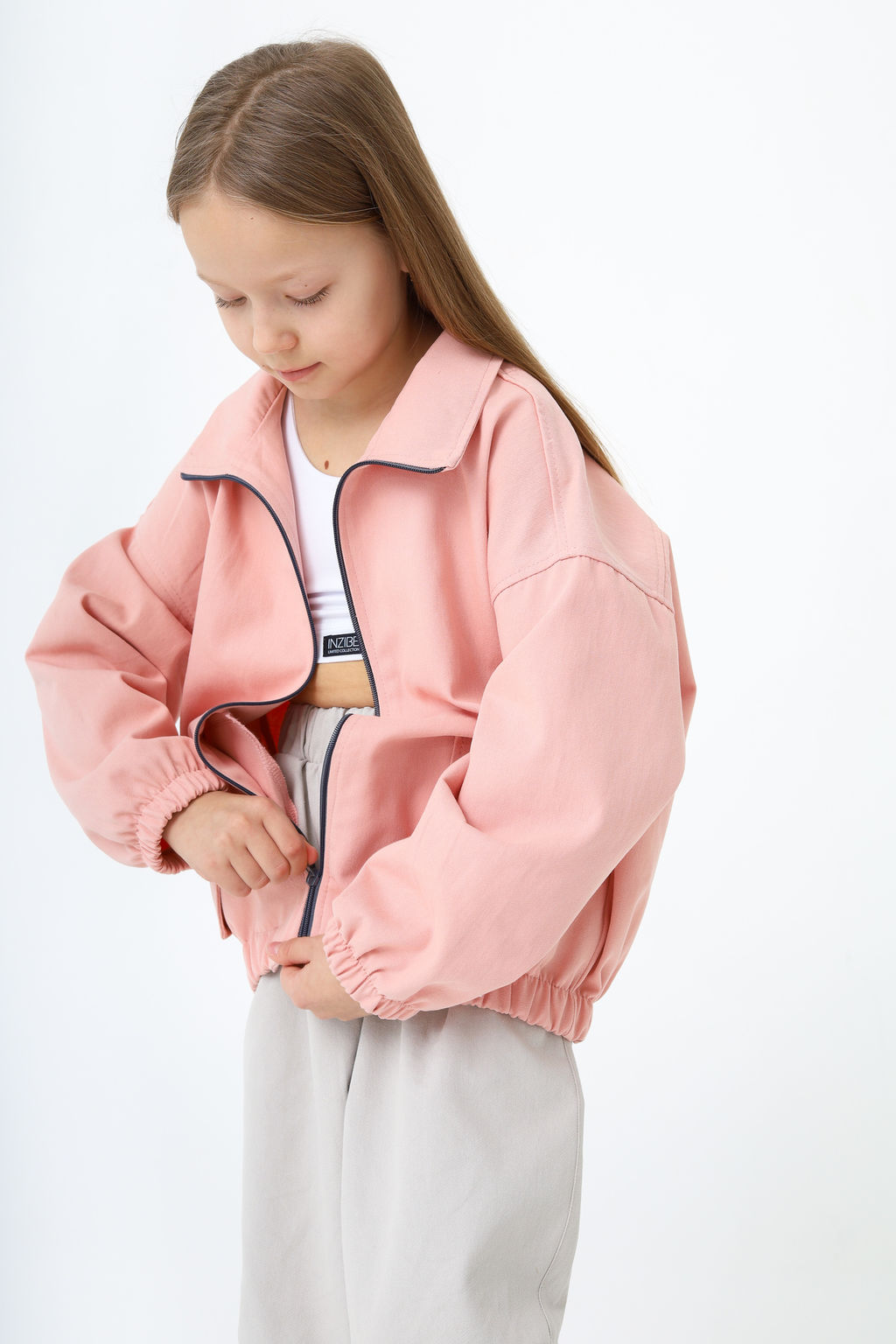 Брюки багги деним, нюд - Inzibe фото 18