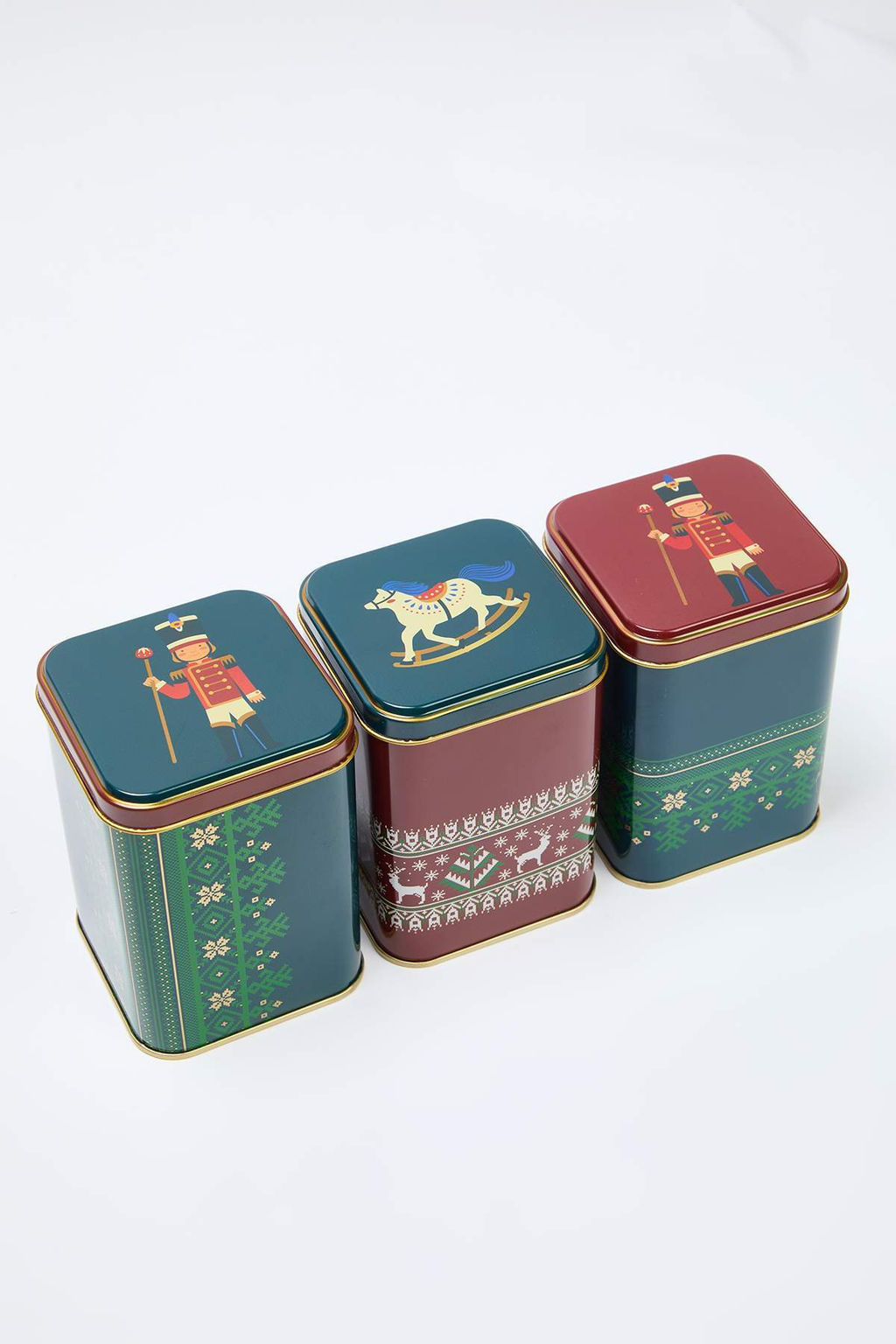 Y?lbas? Temal? 3lu Metal Saklama Kab? 9x9x12cm TPHAW26SKB00000 - Trendyolmilla фото 3