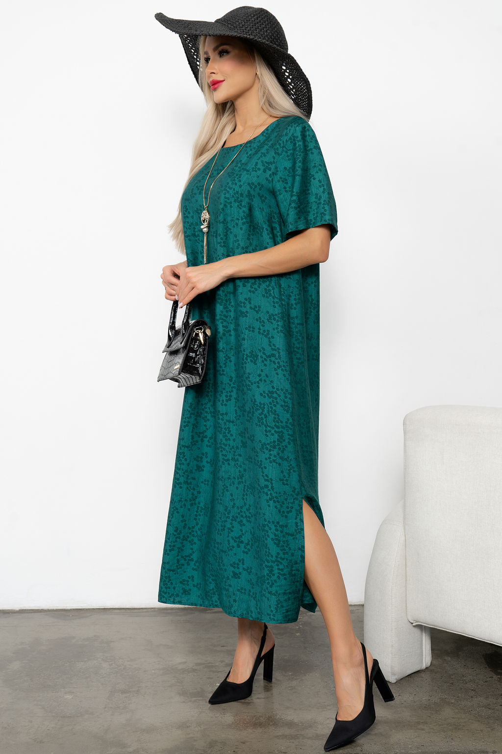 Платье Элиза (изумрудный) Р11-1219/2 - Николь фото 3