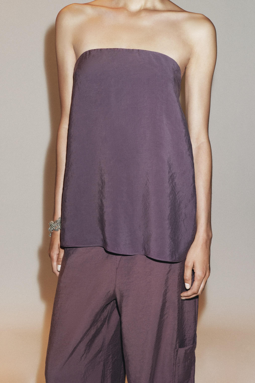 FLOWING BANDEAU TOP - Zara фото 3