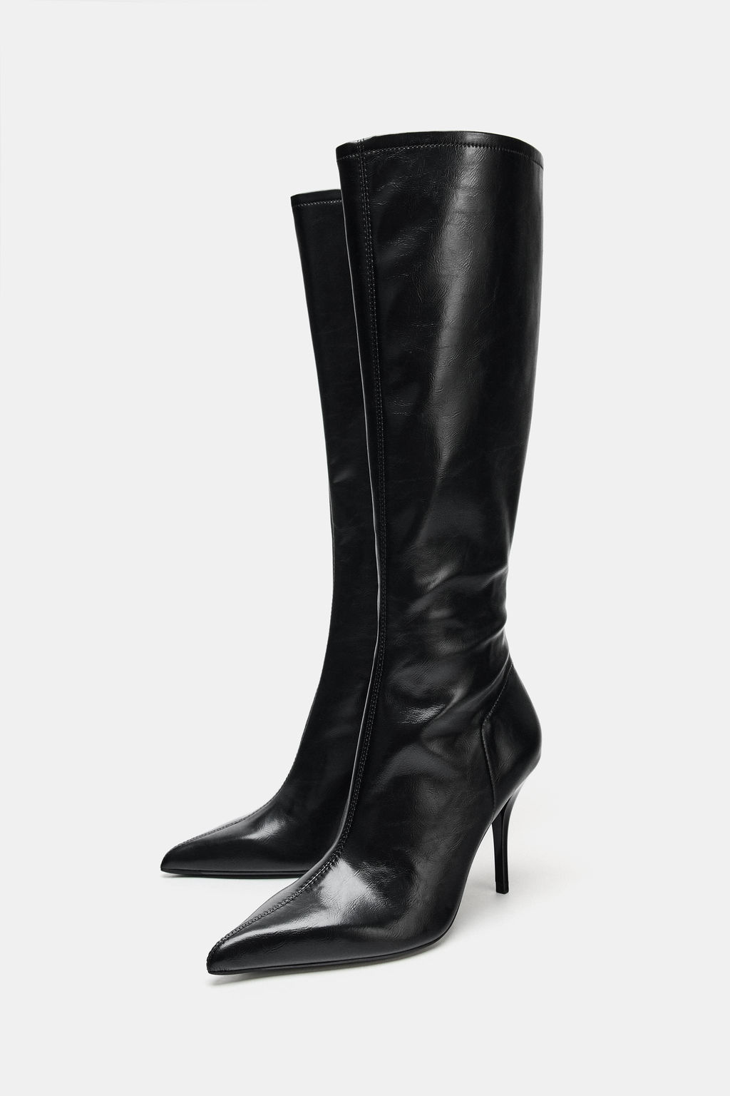 FITTED HIGH-HEEL BOOTS - Zara фото 5