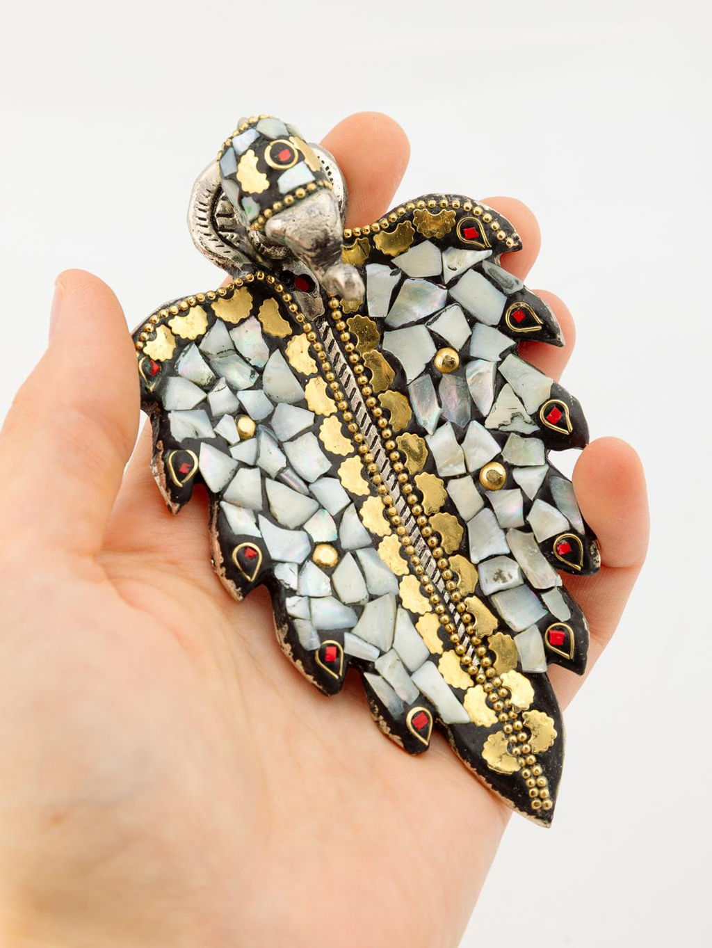 Подставка под благовония Слон на листочке Су17/3 - Ганг фото 4