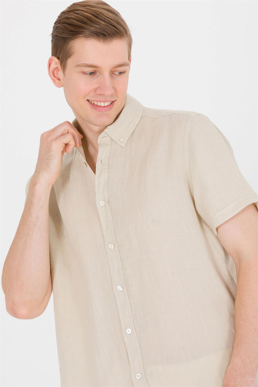 Мужская рубашка с коротким рукавом Stone Неожиданная скидка в корзине - U.s. polo assn фото 4