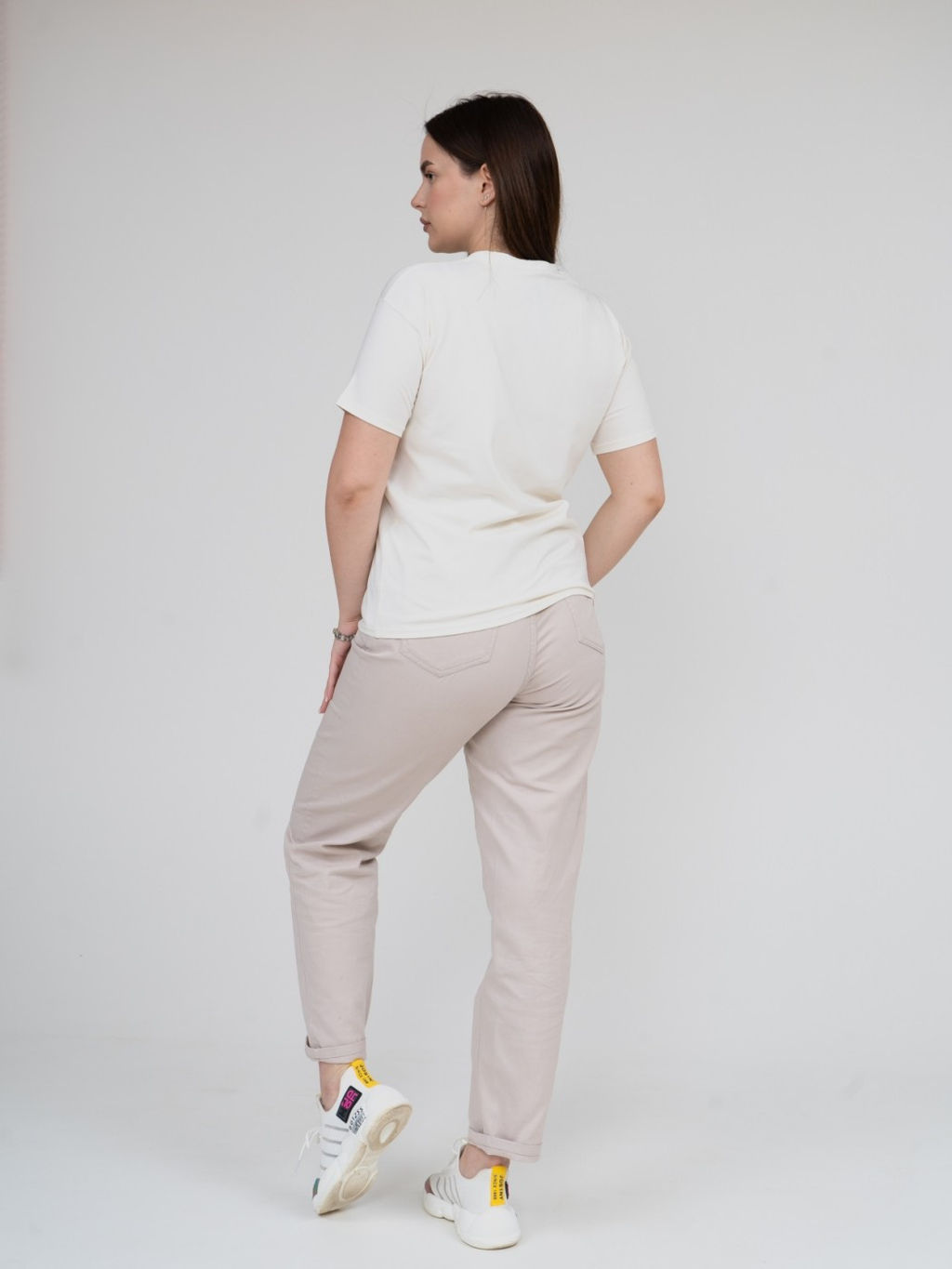 Футболка Хлопок 95%, лайкра 5% Элен экрю