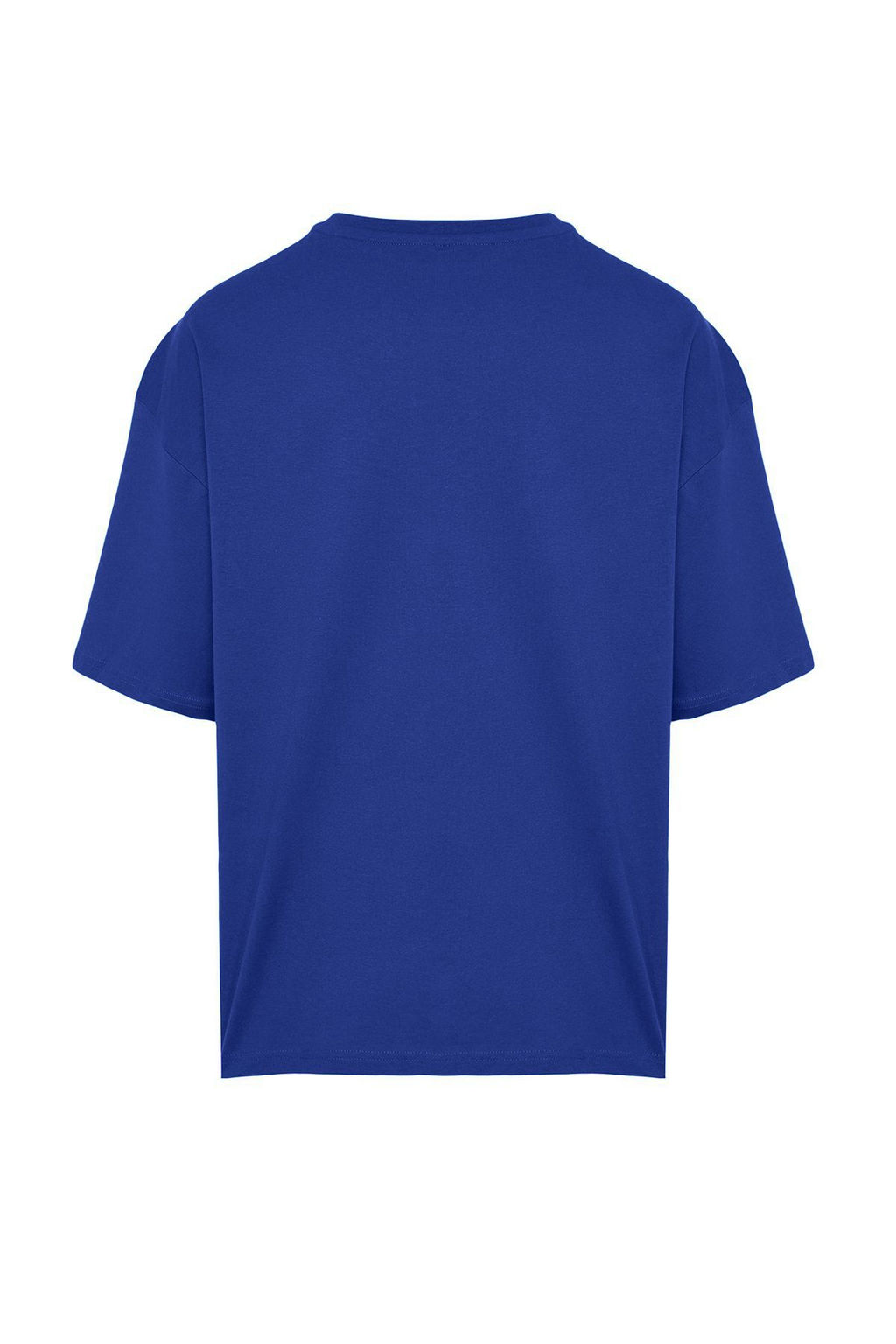 Mavi Oversize/Genis Kesim %100 Pamuklu K?sa Kollu Basic T-Shirt TMNSS22TS0318