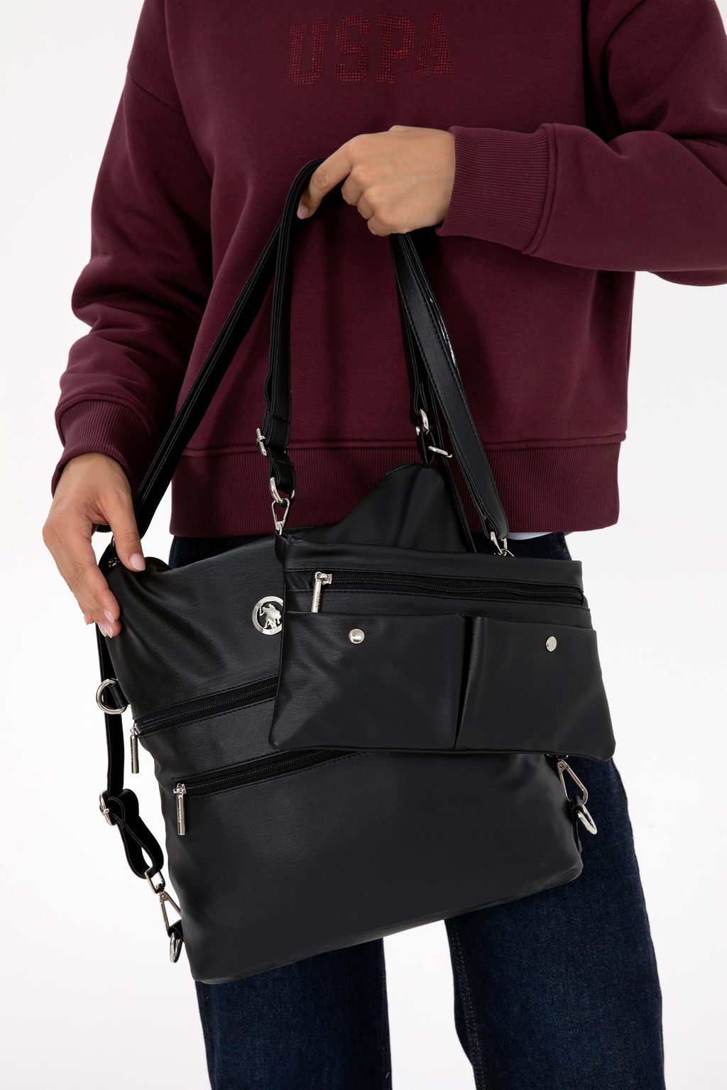 Kad_n Siyah _anta Sepette S_rpriz _ndirim - U.s. polo assn фото 3