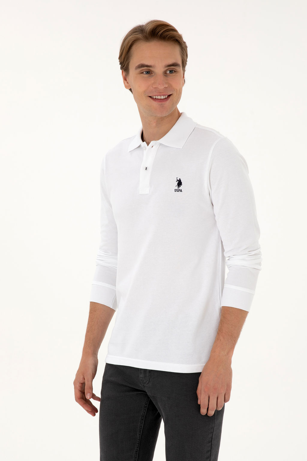 Erkek Beyaz Basic Sweatshirt Sepette S_rpriz _ndirim - U.s. polo assn фото 15