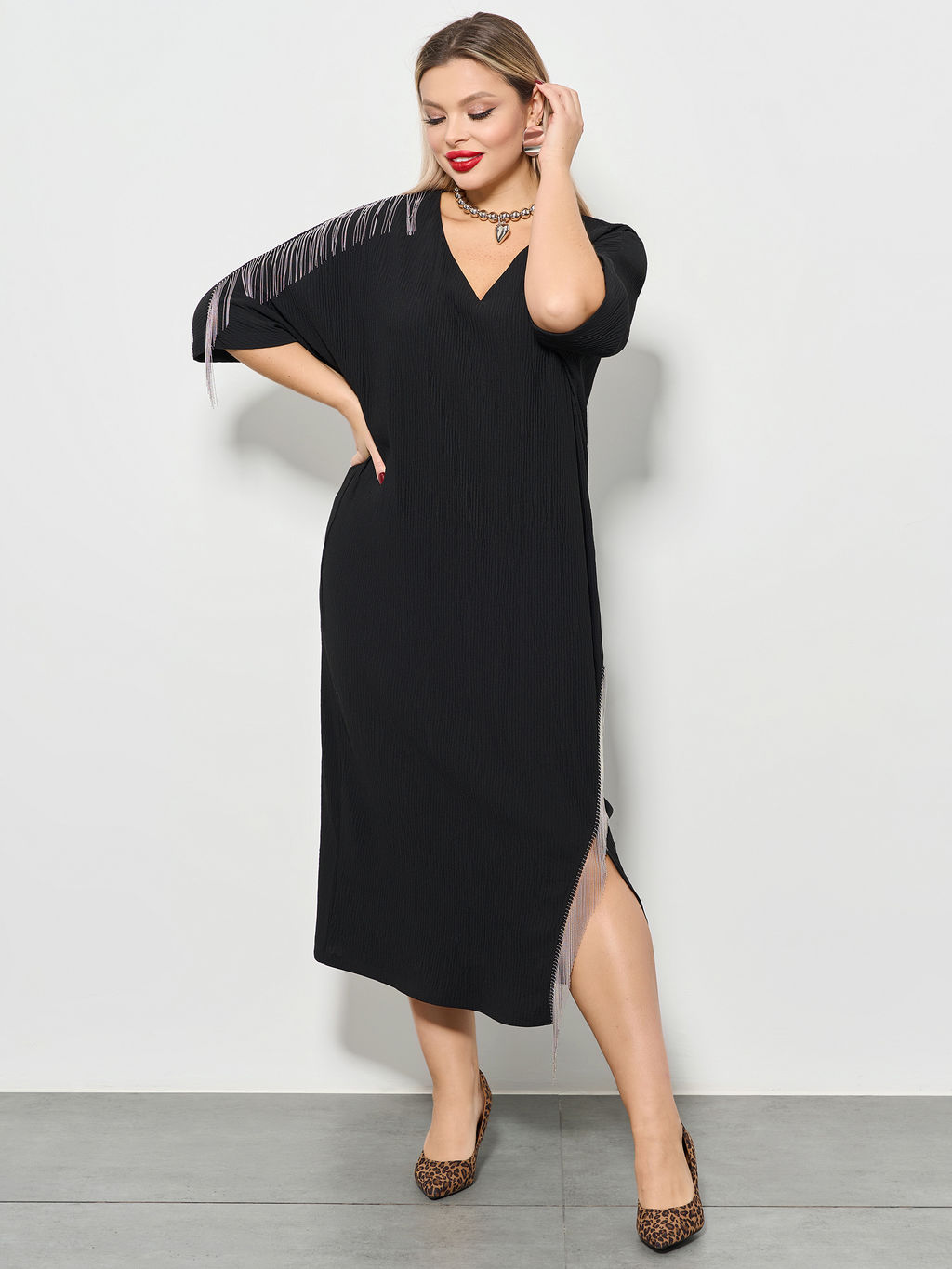 Платье 0349-1п тёмно-синий - Dora фото 63