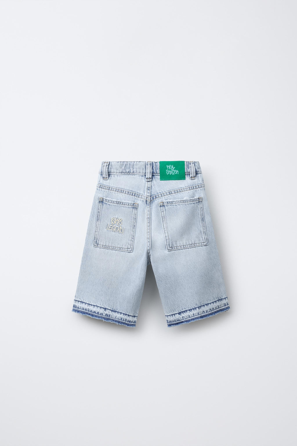 RELAXED BAGGY DENIM BERMUDA SHORTS - Zara фото 2