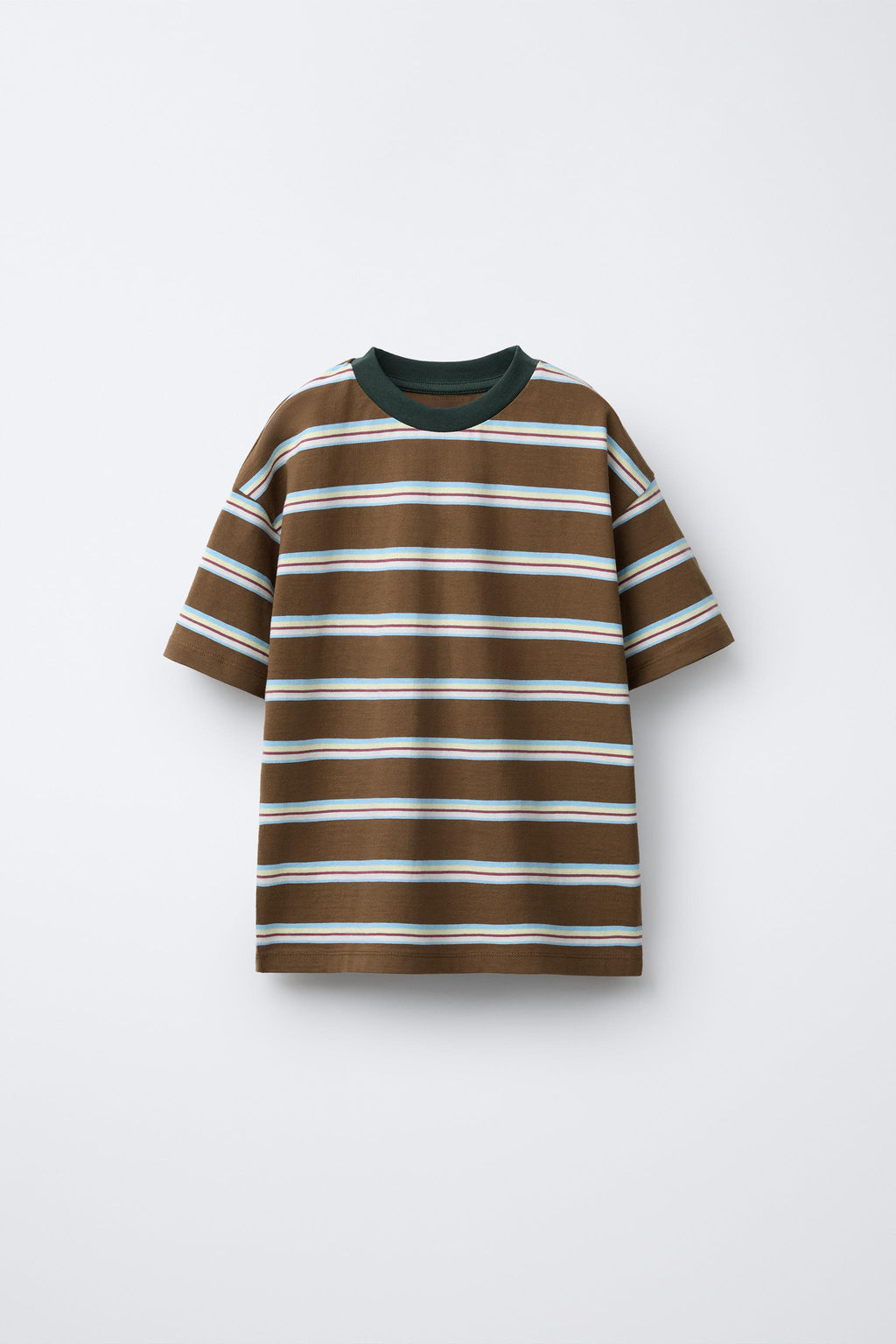 CAMISETA ESTAMPADA RAYAS / Marr?n - Zara фото 2