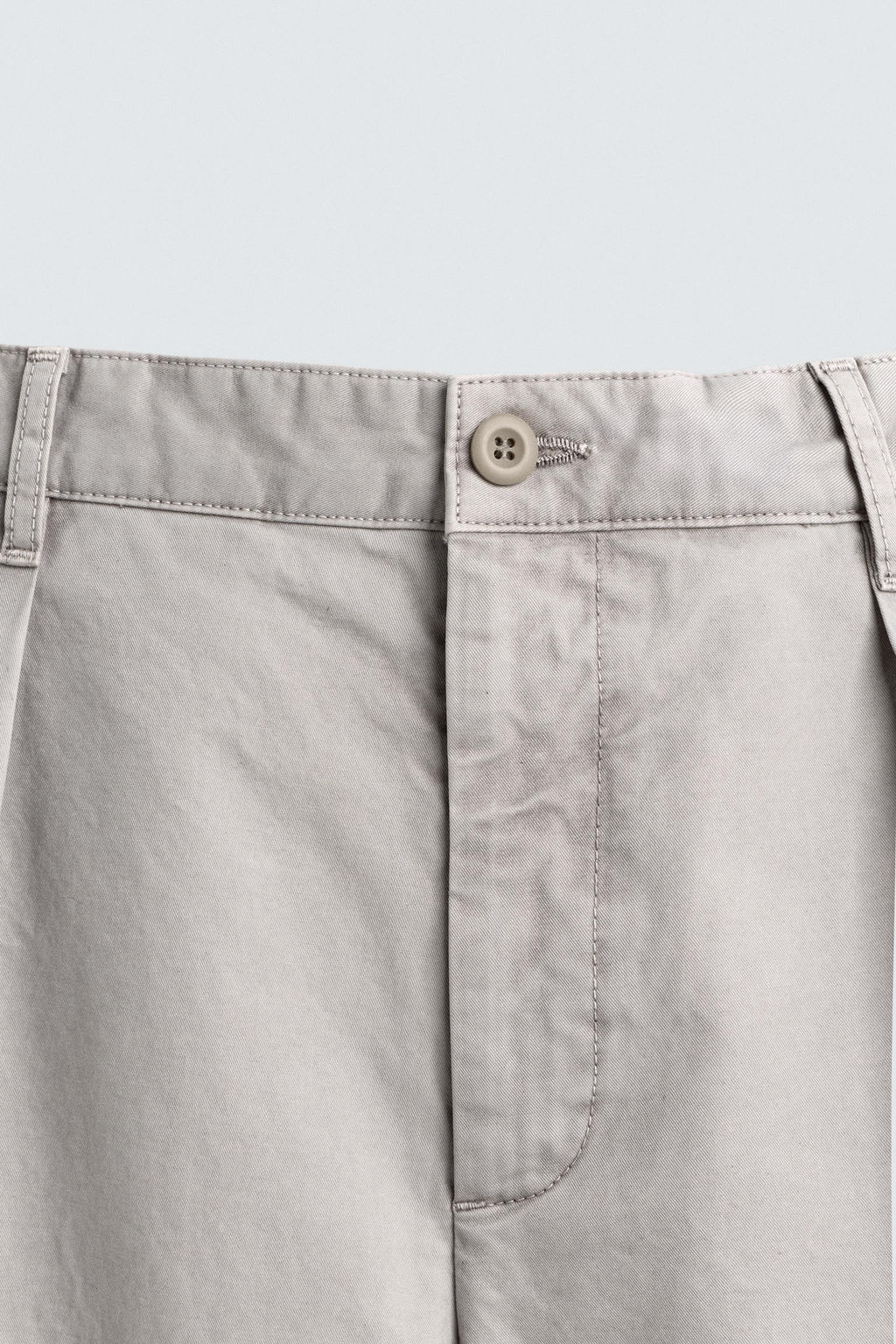 PANTAL?N RELAXED FIT PLIEGUES LIMITED EDITION / Gris perla - Zara фото 8