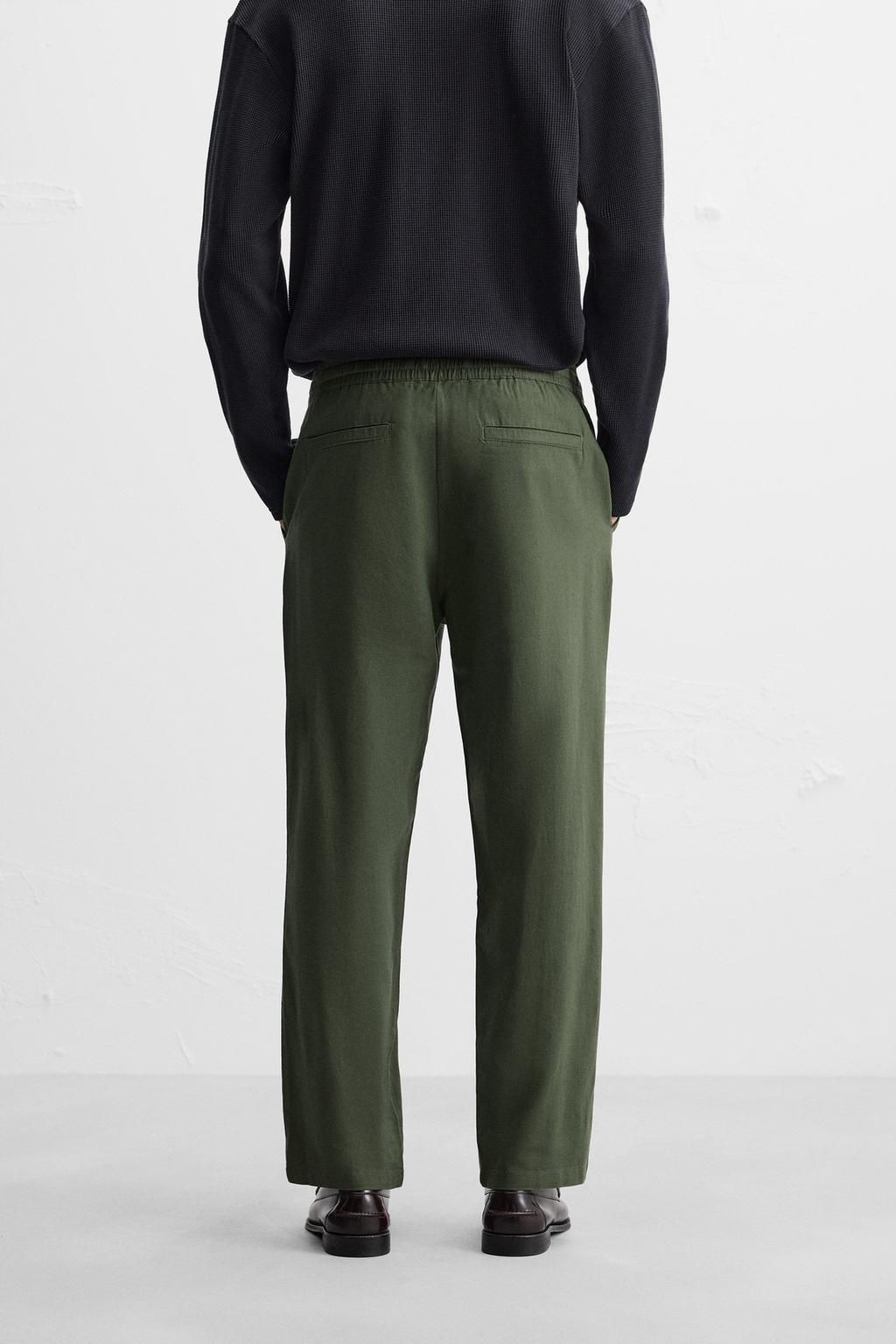 RELAXED FIT JOGGER WAIST TROUSERS - Zara фото 34