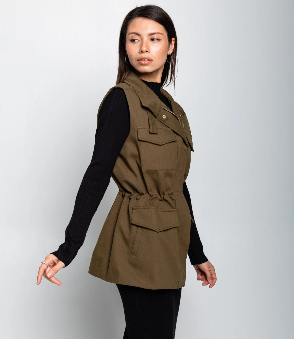 Жилет #КТ9022 (2), хаки - Dommod фото 2