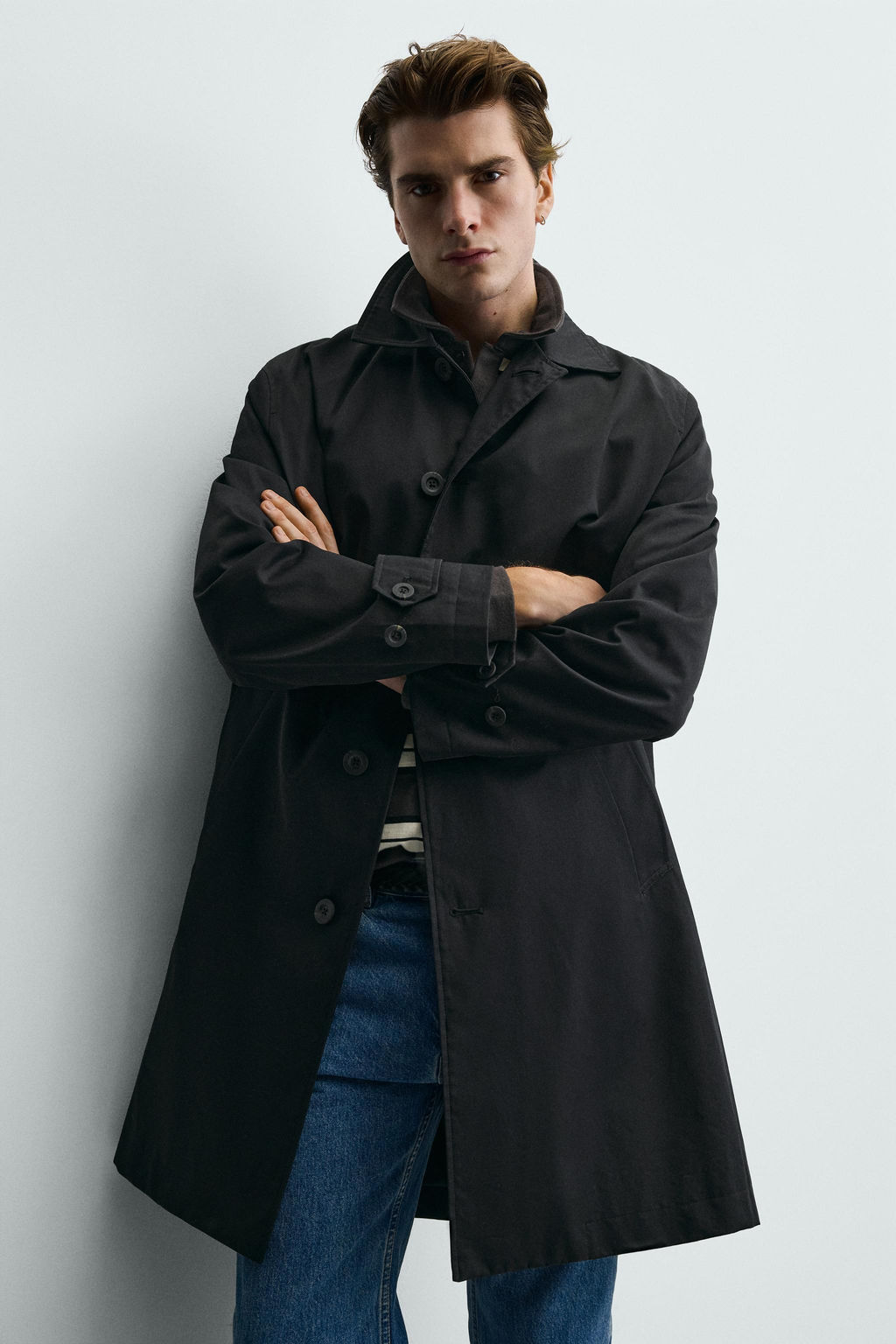 GABARDINA REGULAR FIT WATER REPELLENT / Negro - Zara фото 5