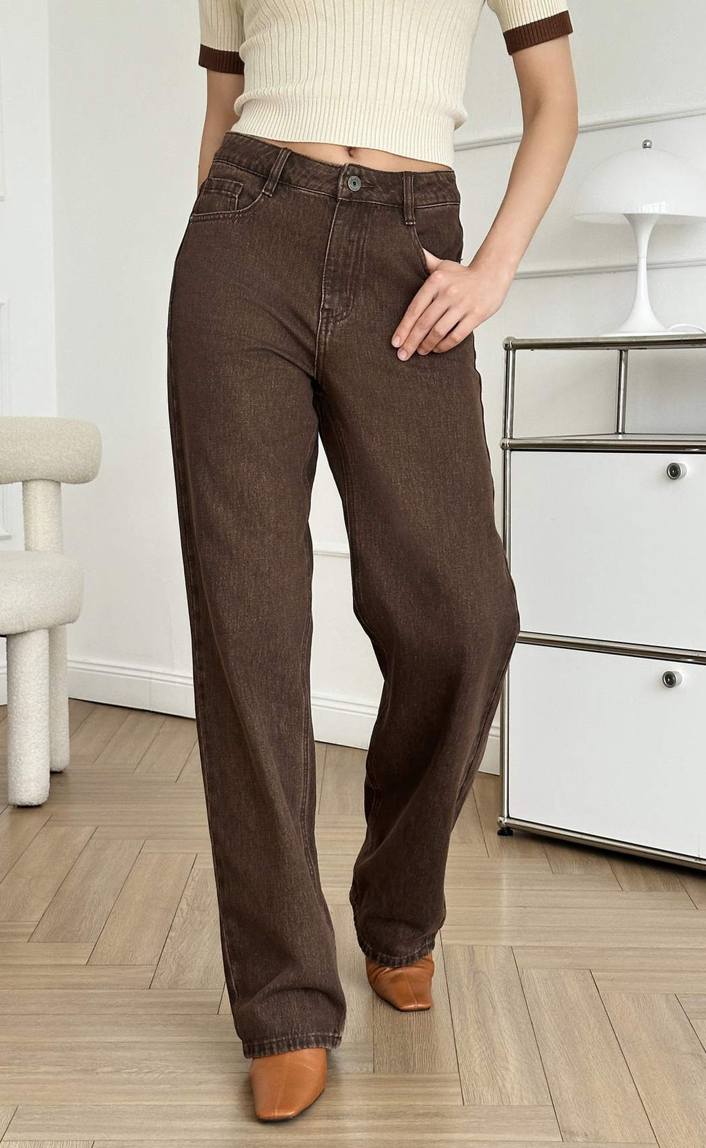 Джинсы жен. P222-0134-1 brown - Primm фото 3