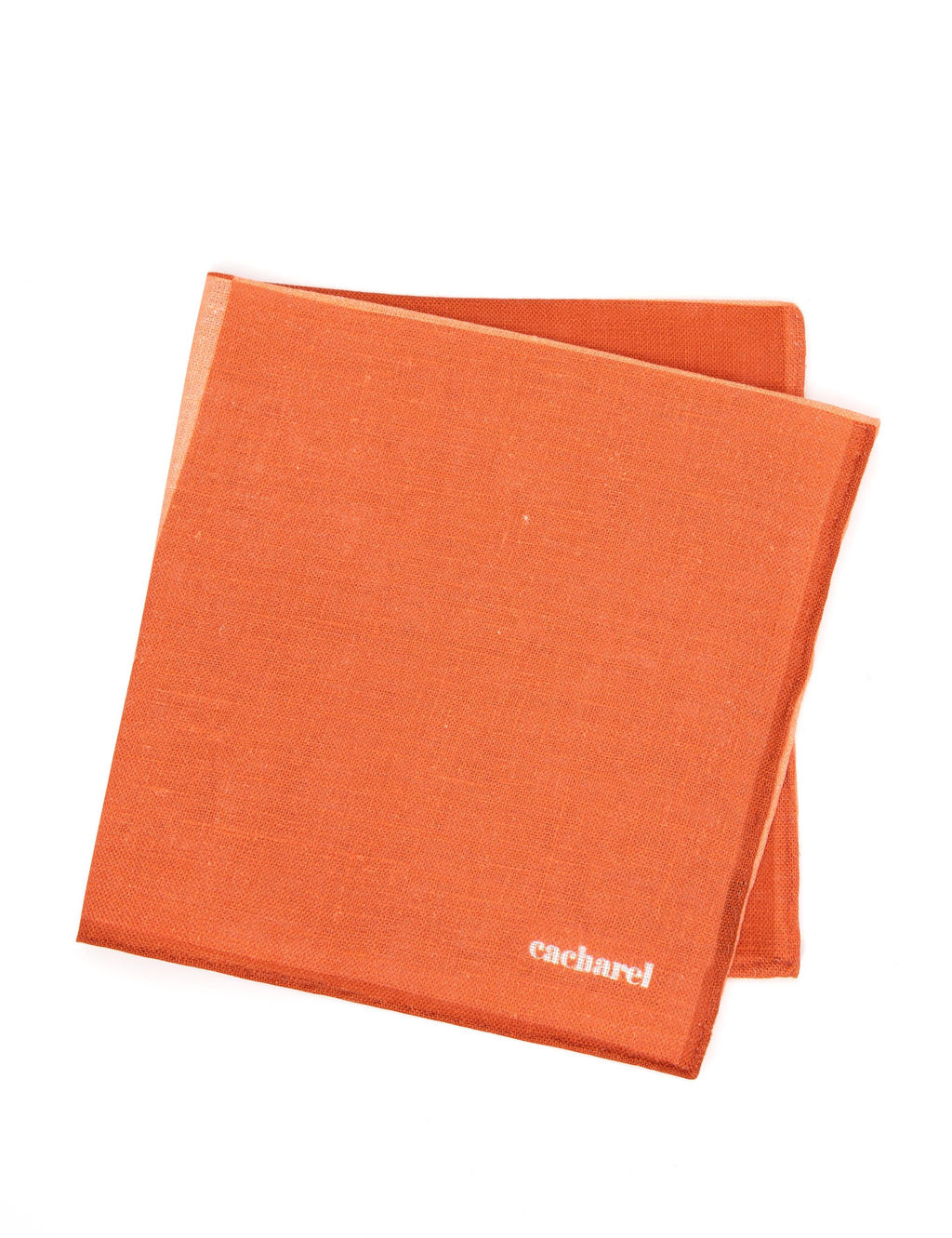 Оранжевый льняной платок