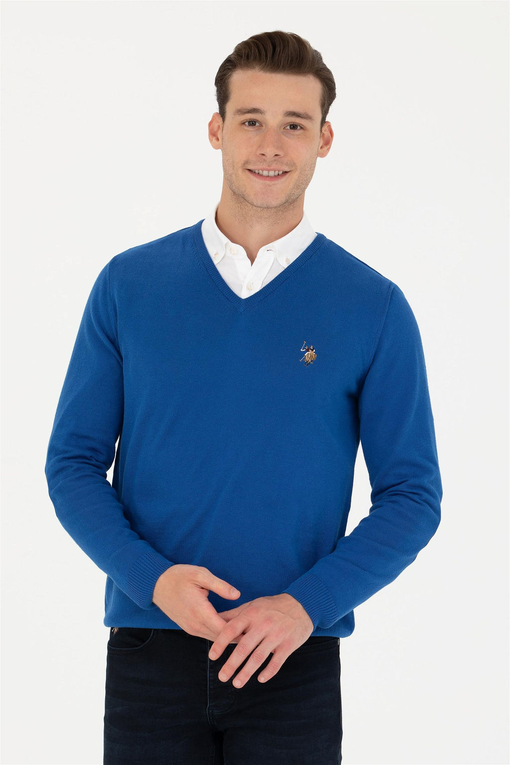 U. S. Polo Assn Мужской базовый свитер Saks - U.s. polo assn фото 10