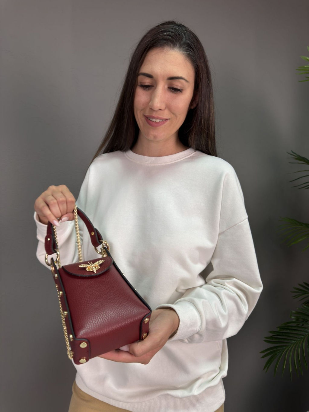 Сумка женская из телячьей кожи