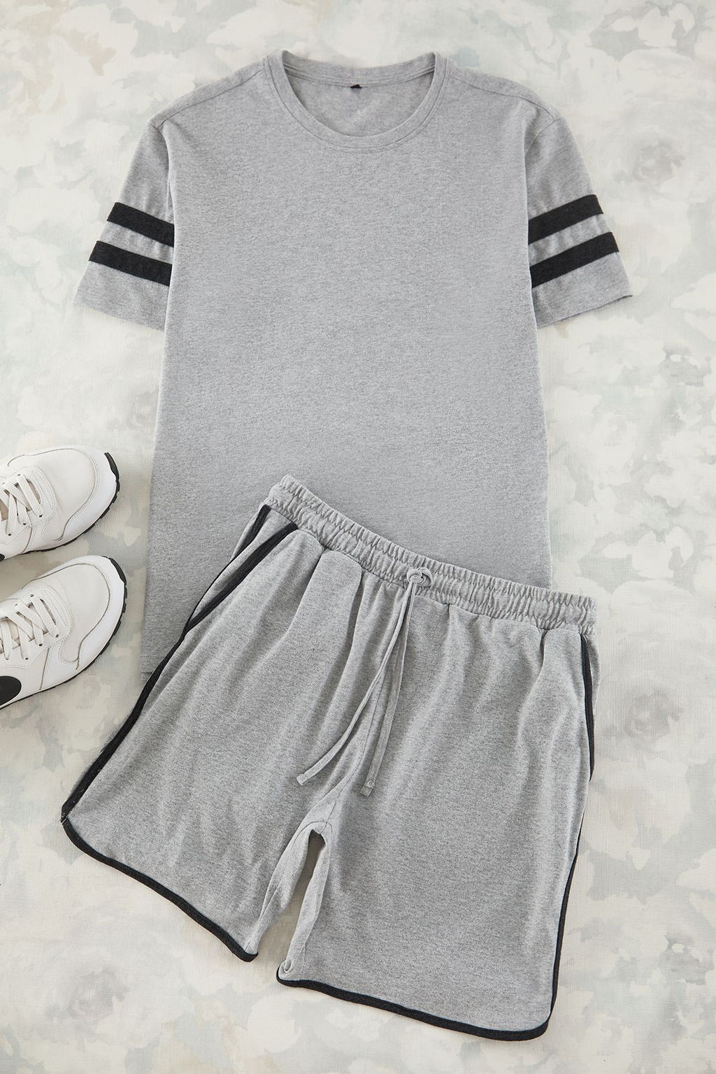 TRENDYOL MAN Siyah Regular Fit Bisiklet Yaka Kol Seritli Sortlu Pijama Tak?m? TMNSS23PT00001 - Trendyolmilla фото 13