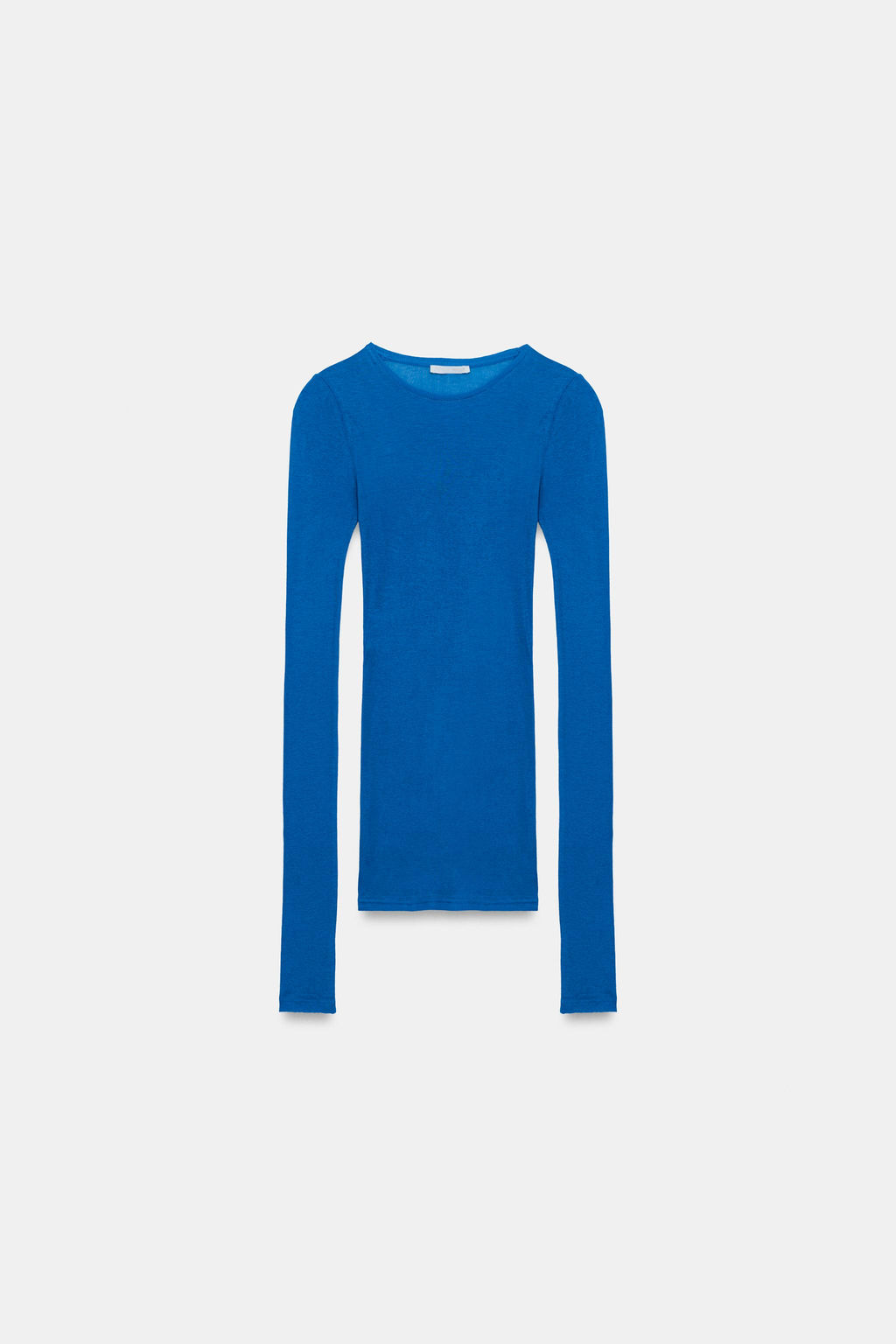 CAMISETA SUPIMA® MANGA LARGA / Azul el?ctrico - Zara фото 5