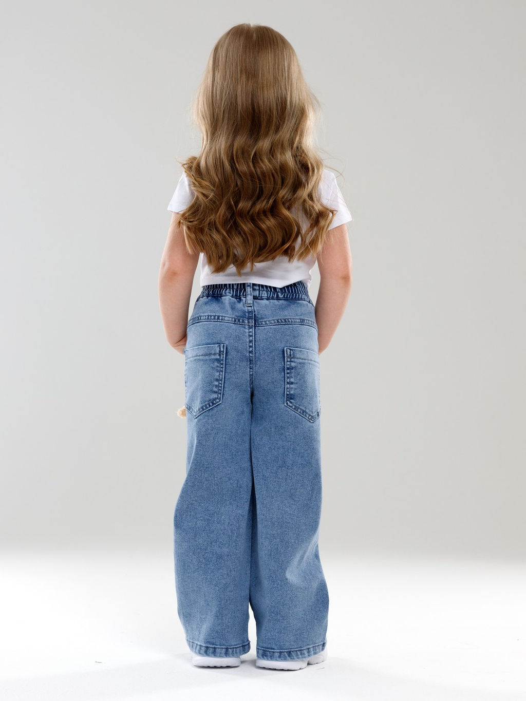 Джинсы-трубы для девочек - СИНЯЯ МОДА фото 7