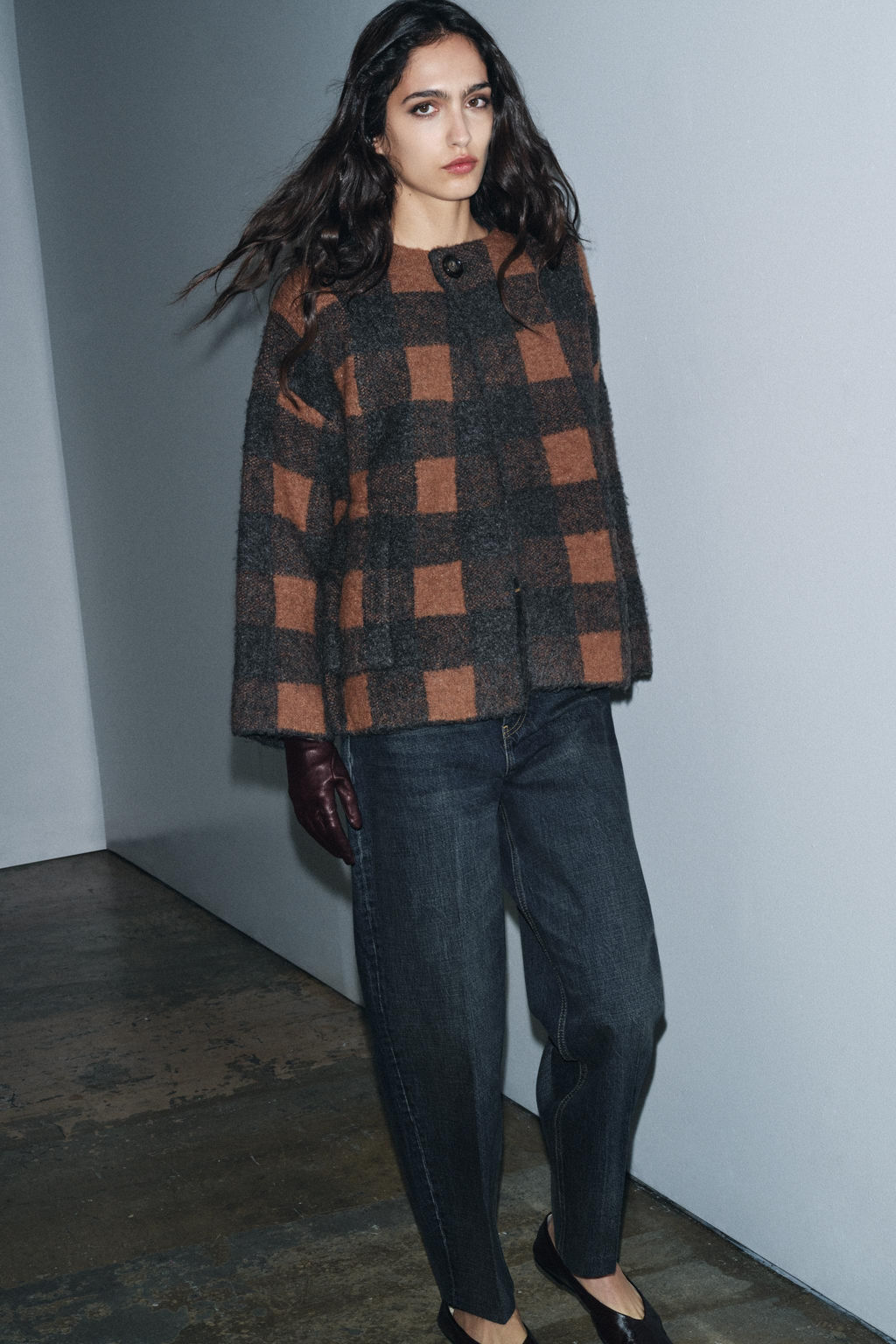 CHECKED CARDINGAN - Zara фото 4