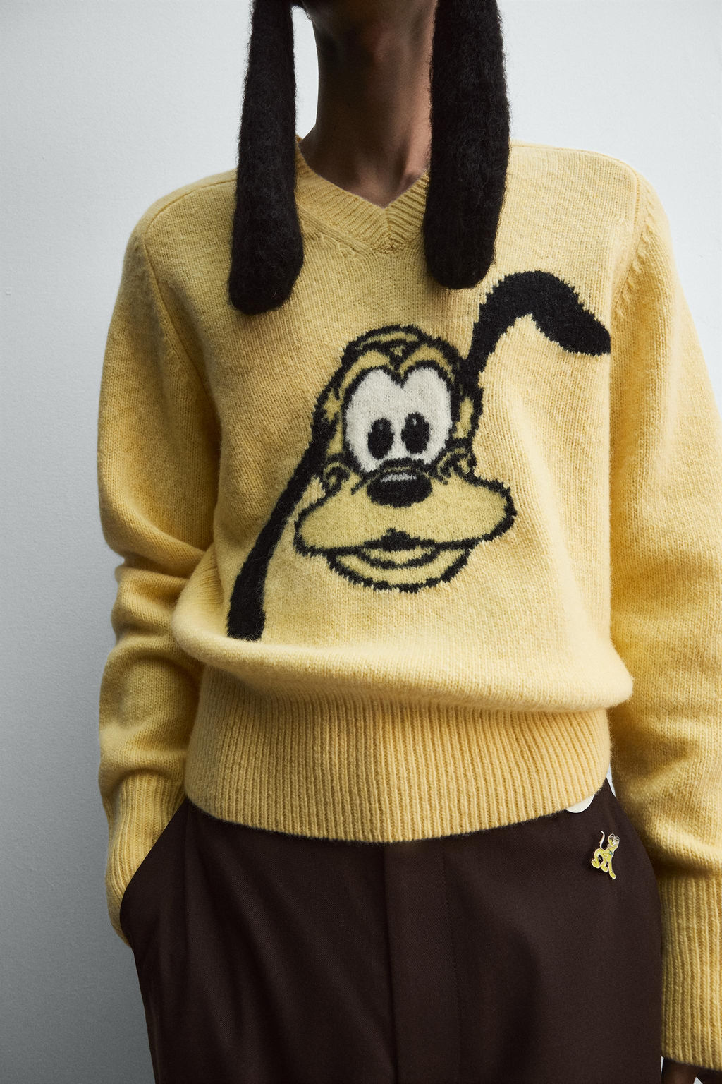 PLUTO WOOL SWEATER HARRY LAMBERT FOR ZARA X DISNEY  фото 5