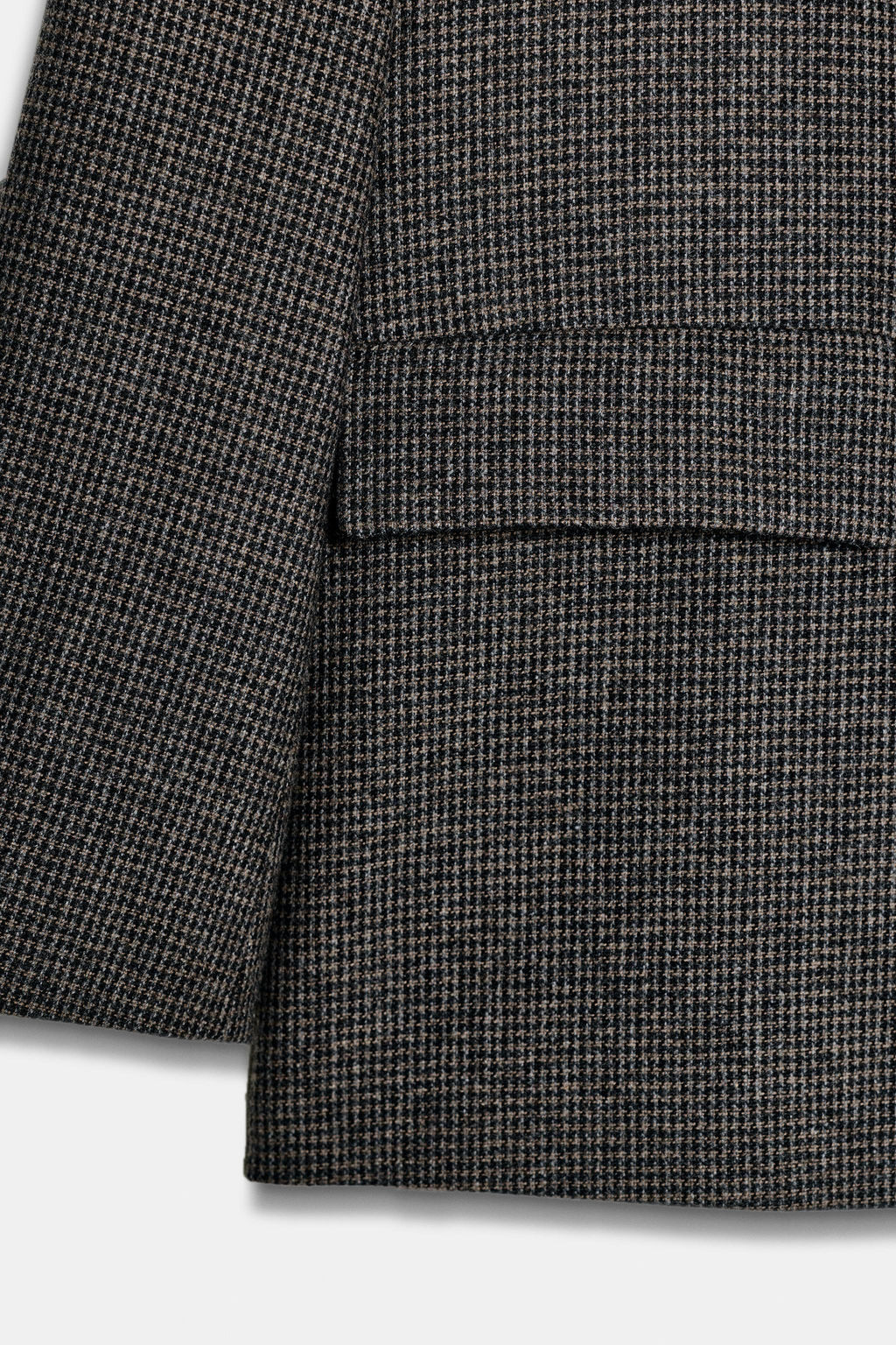 OVERSIZE DOUBLE-BREASTED CHECK BLAZER WITH WOOL