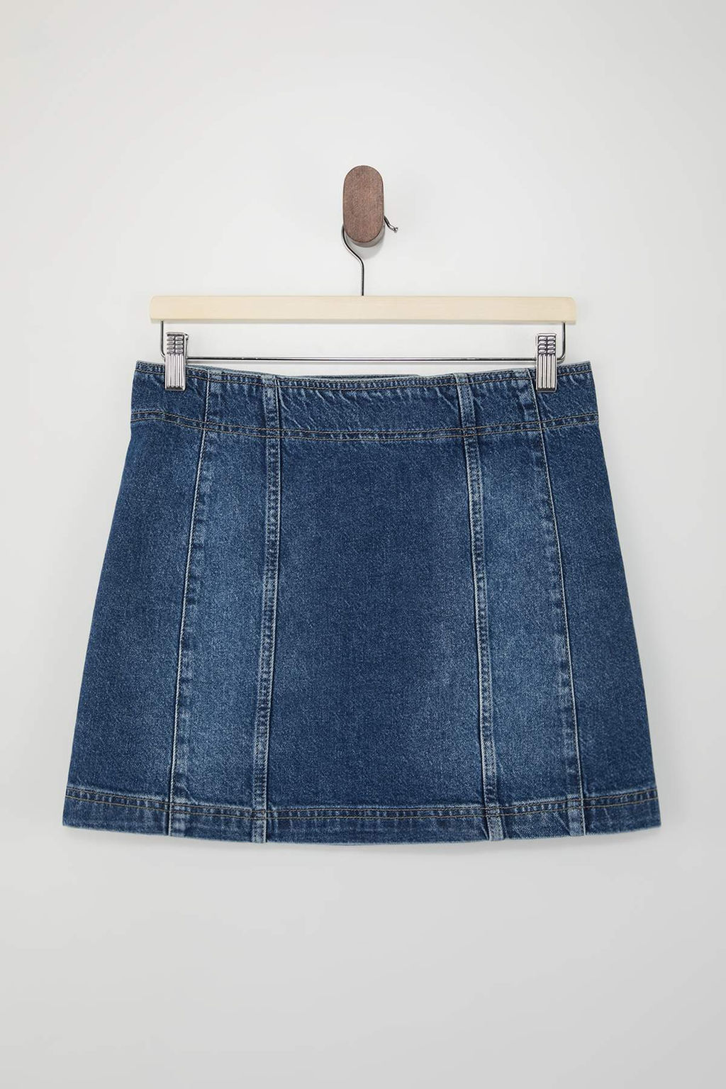 Mavi Dugme Detayl? Az Esnek Mini Denim Etek TWOSS26ET00012 - Trendyolmilla фото 3