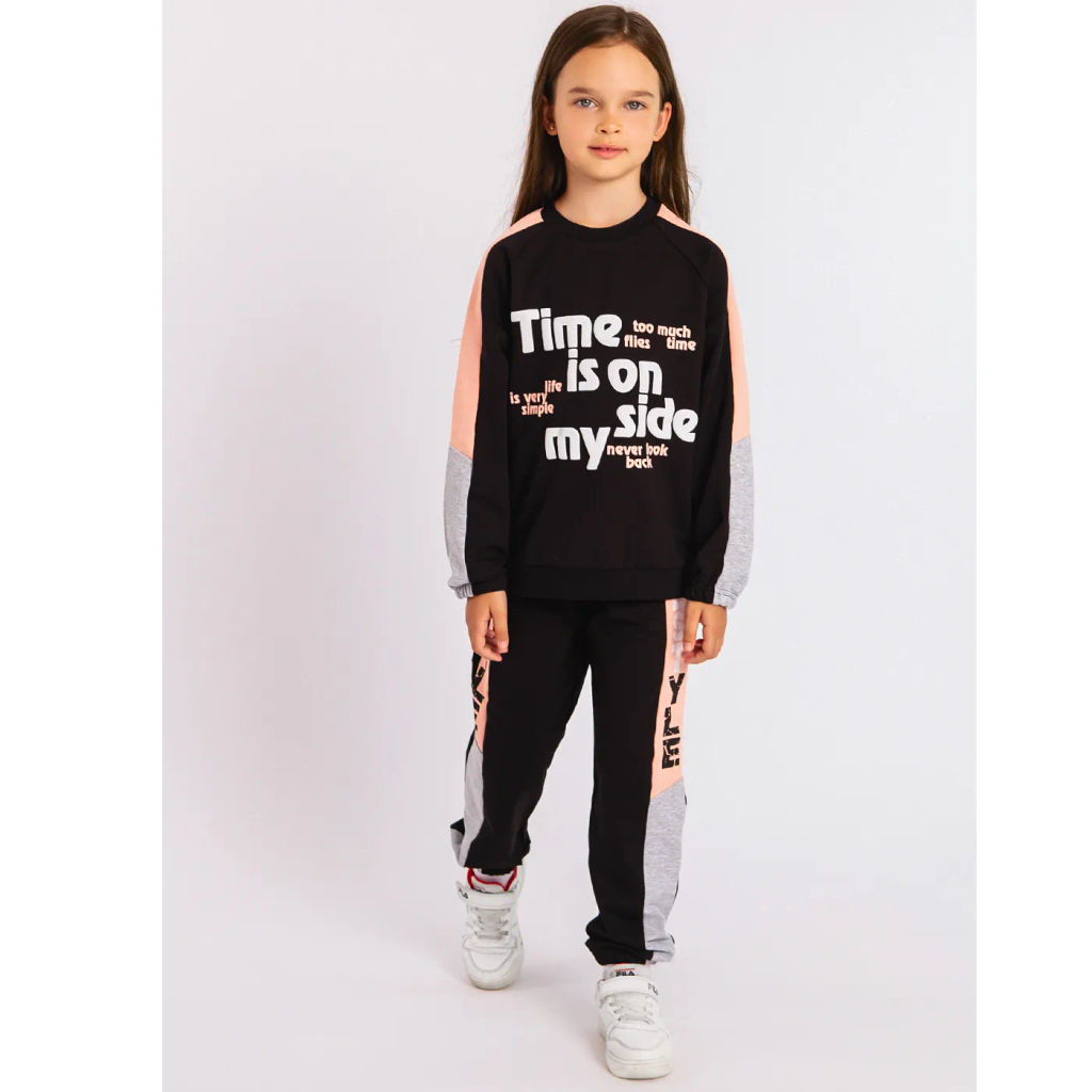 Костюм спортивный футер 2х нитка петля 8041300103 8041300103 купить оптом по цене 887 ?| Фабрика детской одежды Юлла - Youlala фото 23