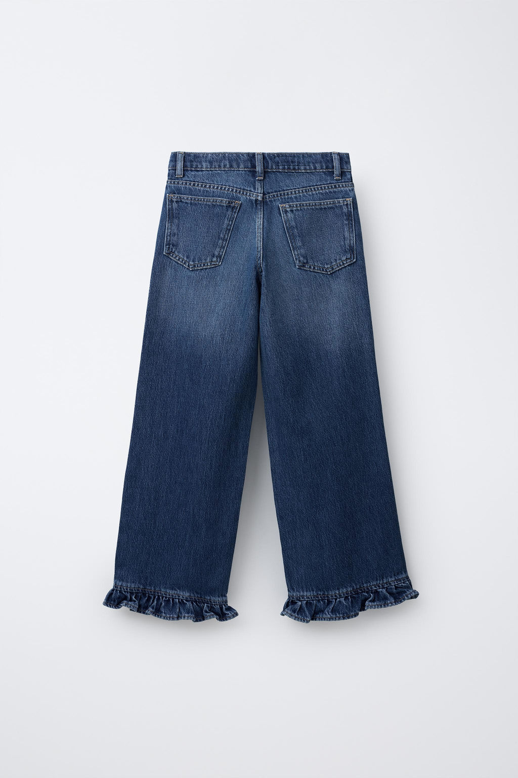 JEANS WITH RUFFLED HEM - Zara фото 2