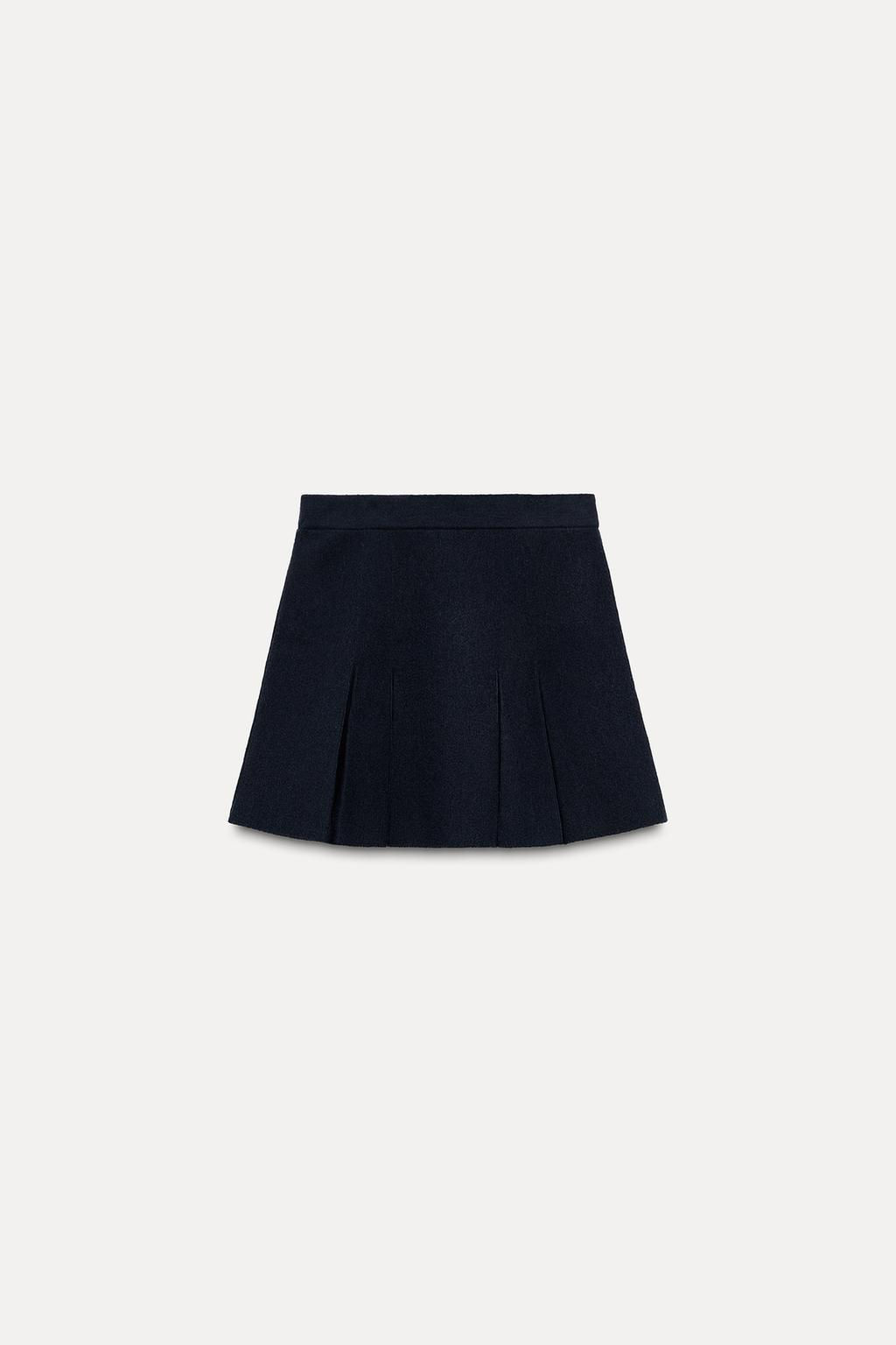 BOX PLEAT KNIT MINI SKIRT - Zara фото 5