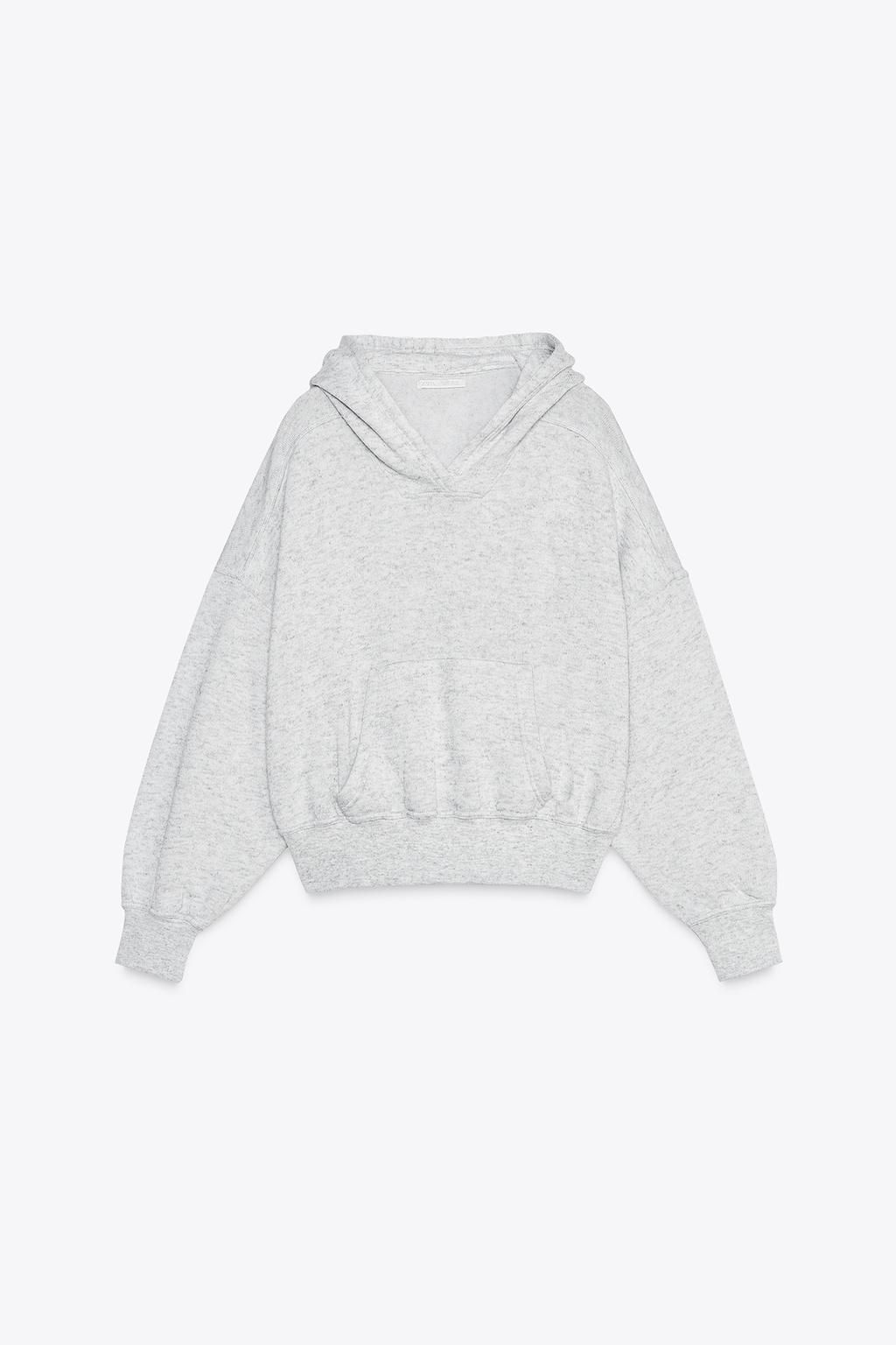 HOODED SWEATSHIRT WITH POCKET - Zara фото 5