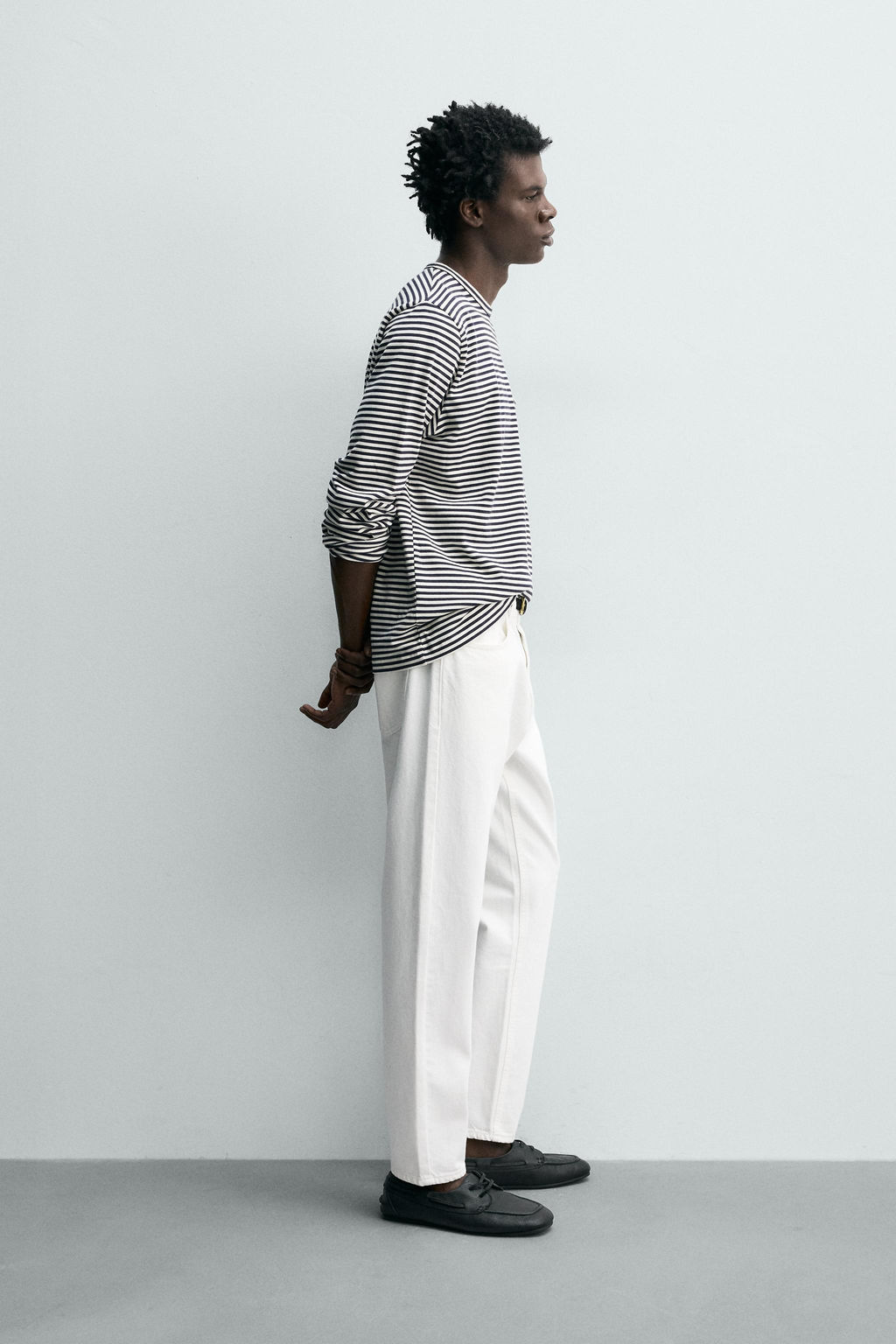 JEANS SLIM TAPERED FIT / Blanco - Zara фото 4