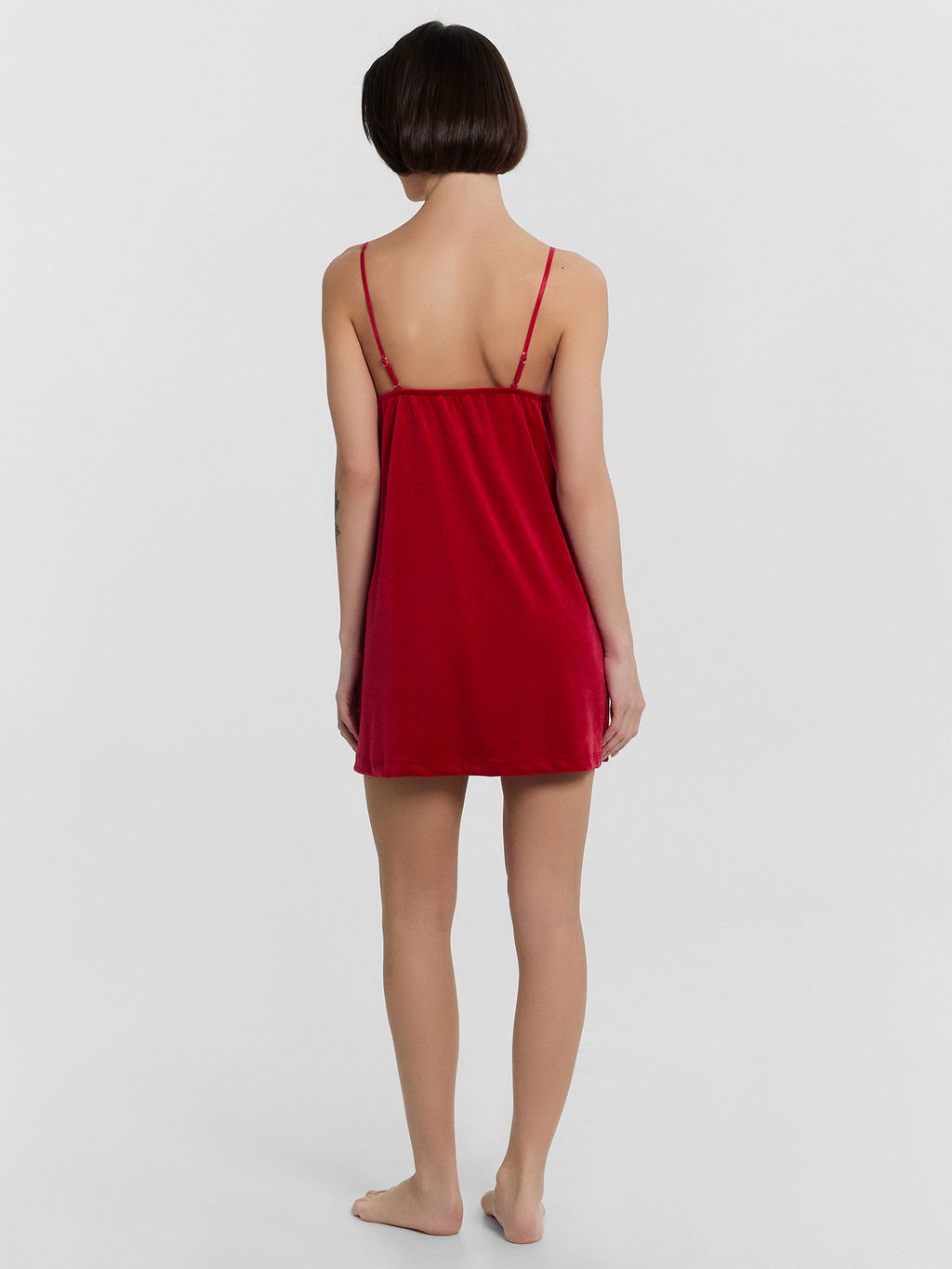 Платье домашнее женское красное - Mark formelle фото 3