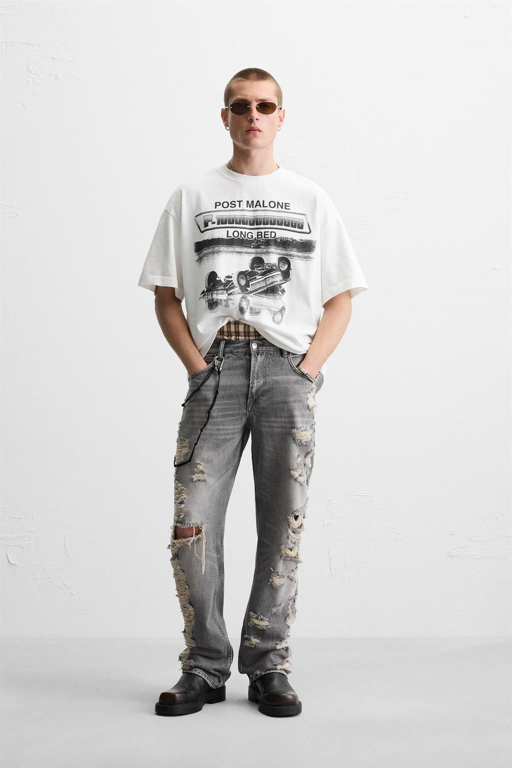 POST MALONE GRAPHIC T-SHIRT - Zara фото 9