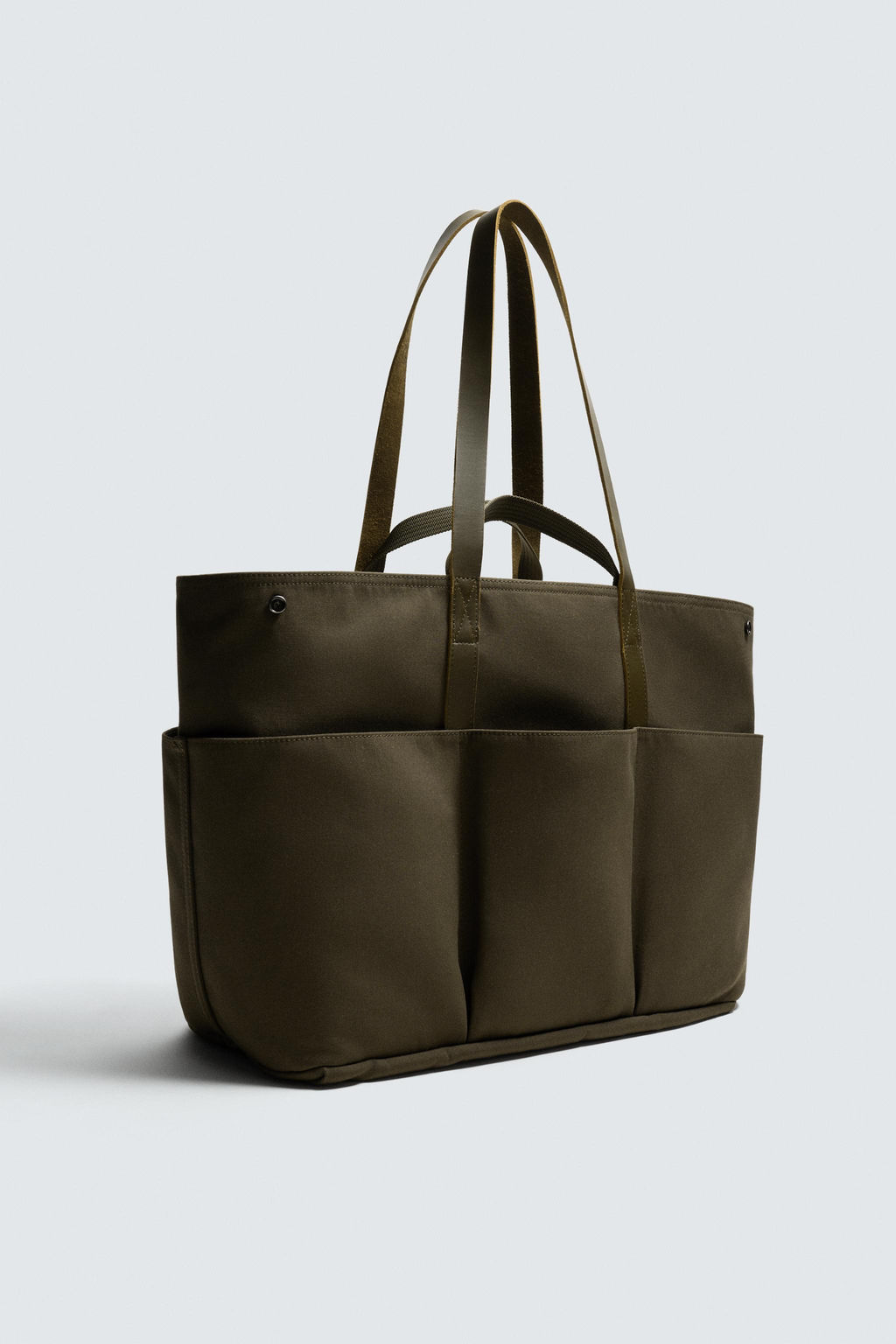TOTE BAG WITH LEATHER DETAILS AARON LEVINE X ZARA фото 4