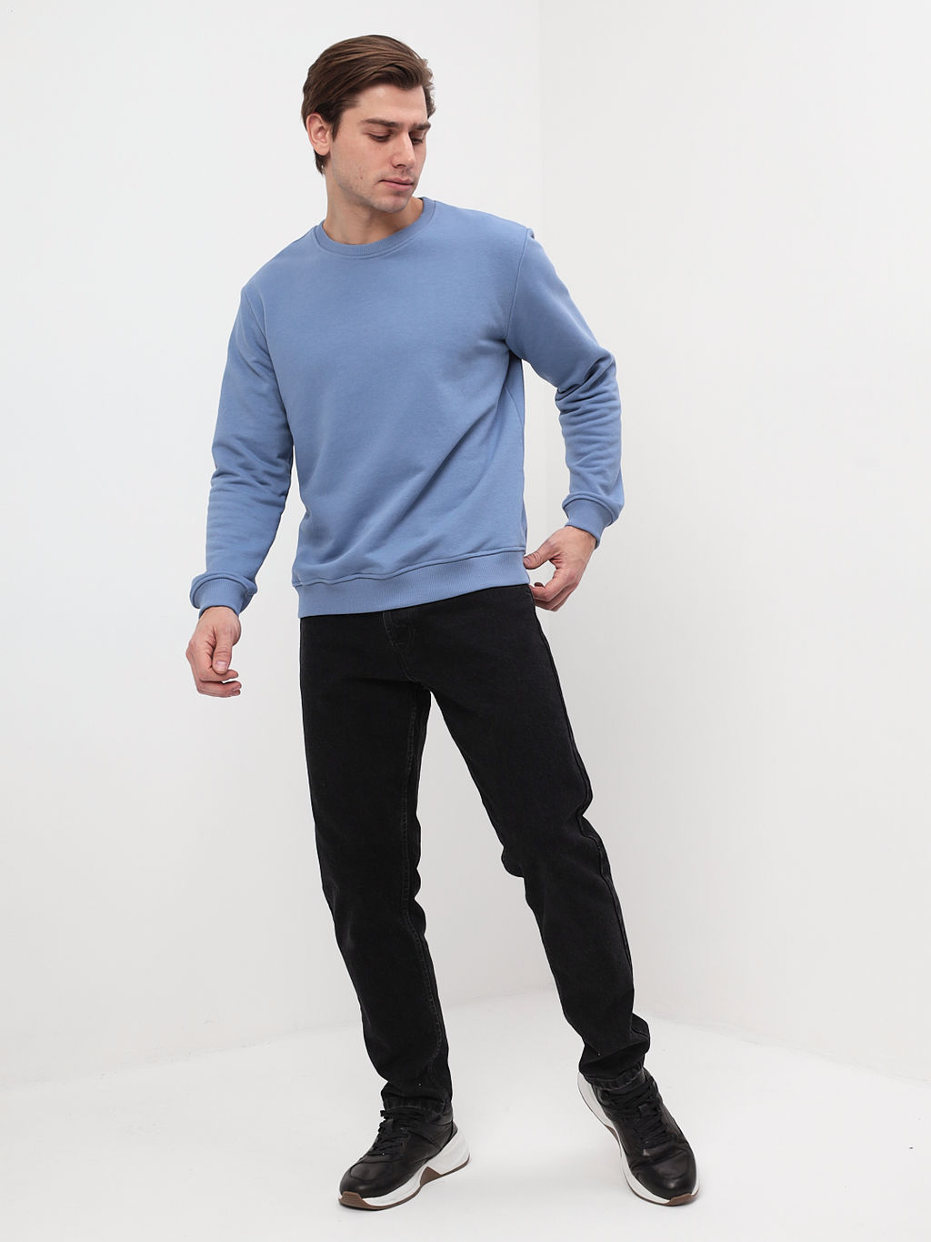 Свитшот мужской GREG G121-OZ03-51 (джинсовый)  фото 2