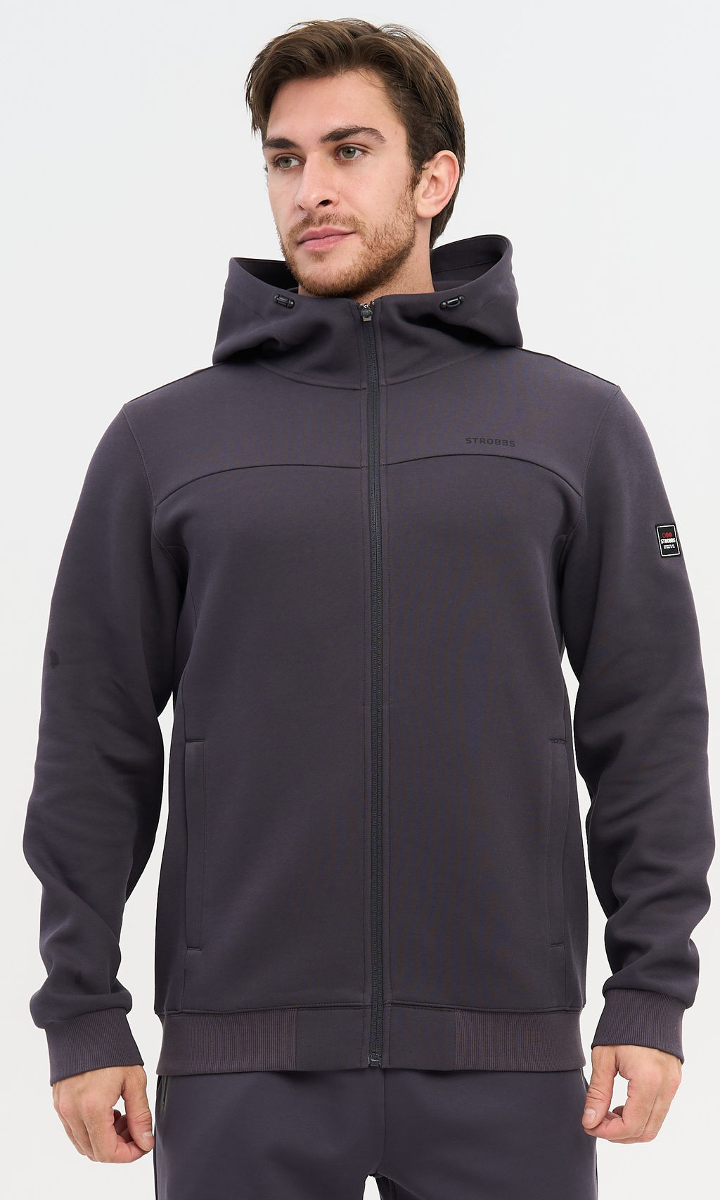 E2402-1 Толстовка мужская с капюшоном