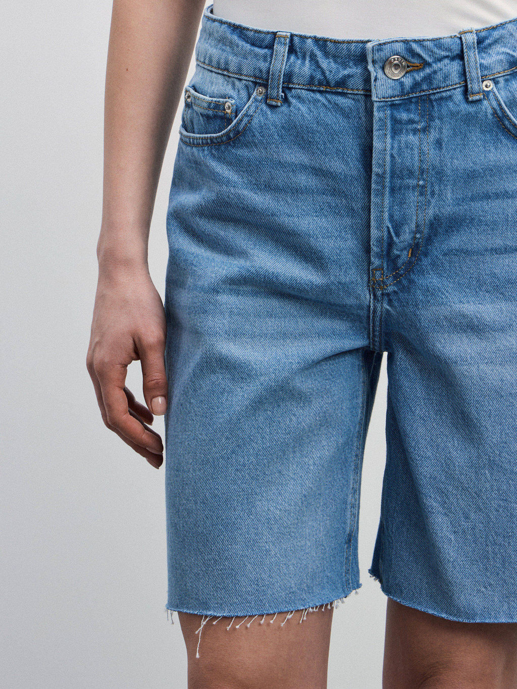 Джинсовые шорты прямые / Zarina  фото 6