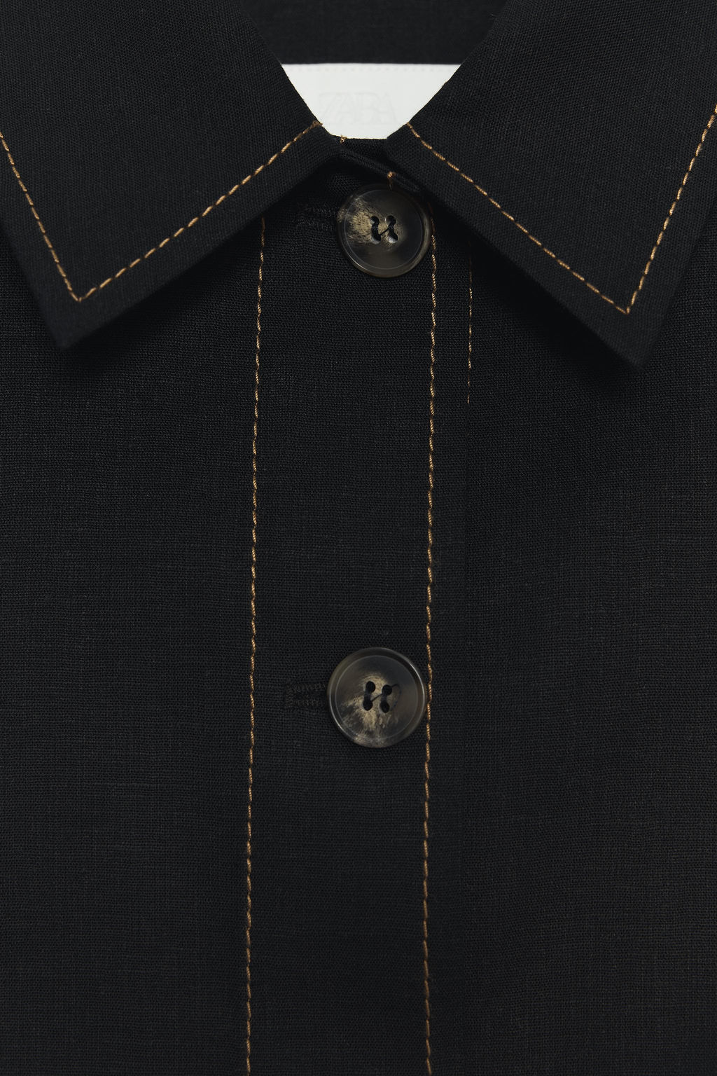 STRAIGHT WAISTCOAT WITH CONTRAST STITCHING - Zara фото 9