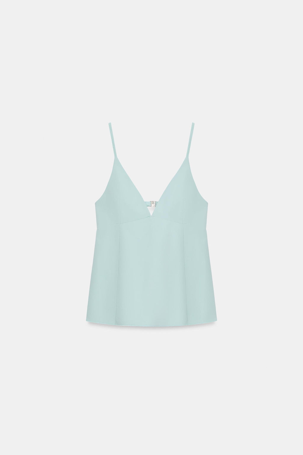 TOP TIRANTES PEPLUM / Azul agua - Zara фото 6