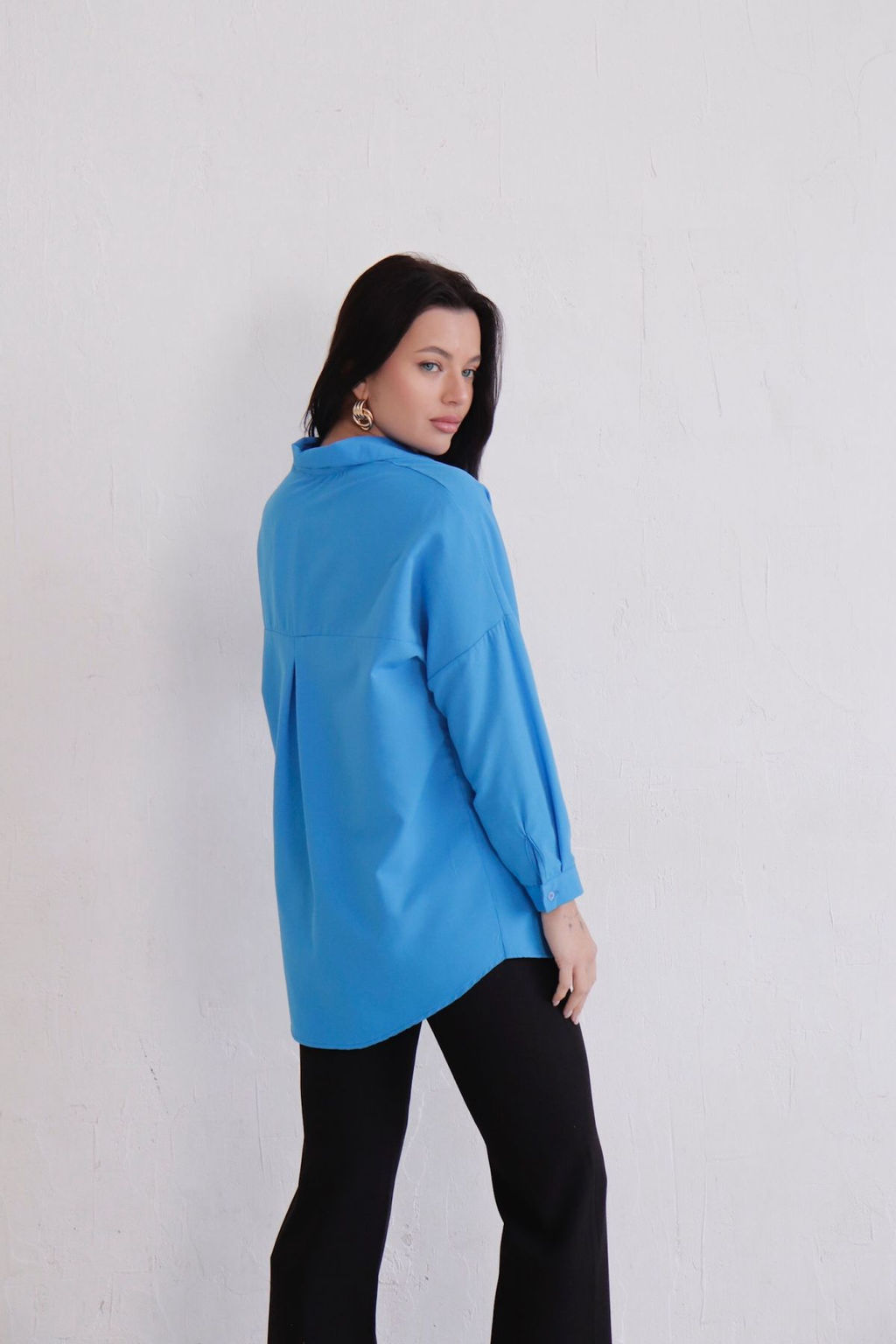 Рубашка удлинённая свободного силуэта - Martichelli фото 17