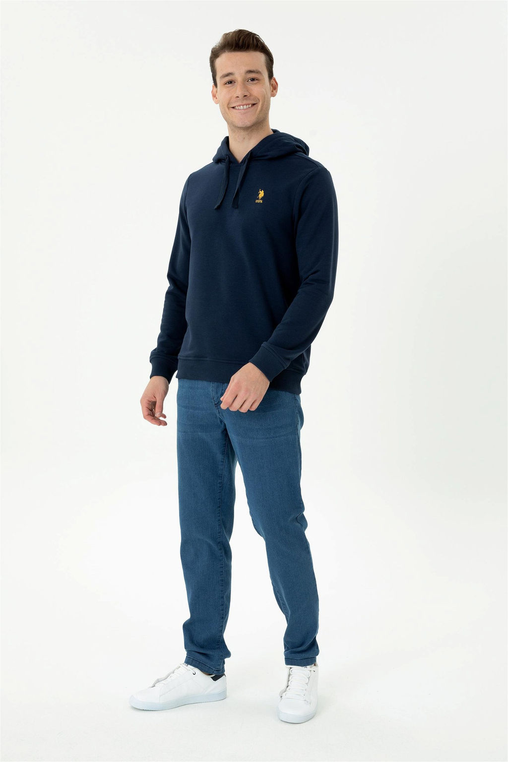 Мужской темно-синий свитшот - U.s. polo assn фото 4