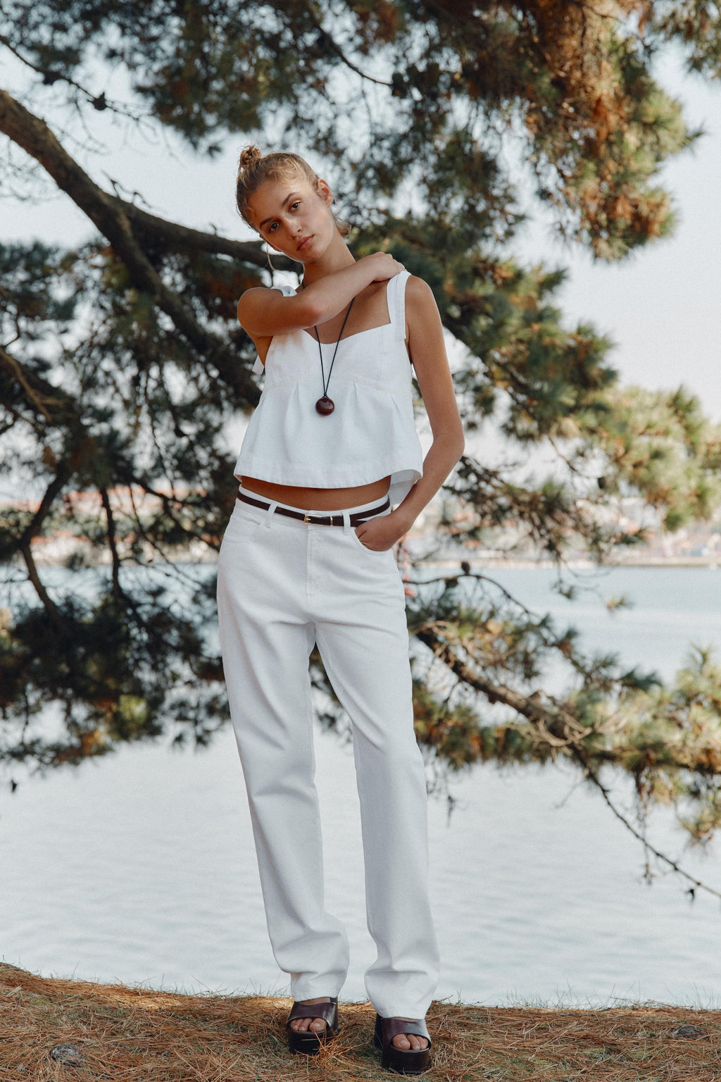 JEANS Z1975 90S STRAIGHT HIGH-WAIST BELT - Zara фото 9