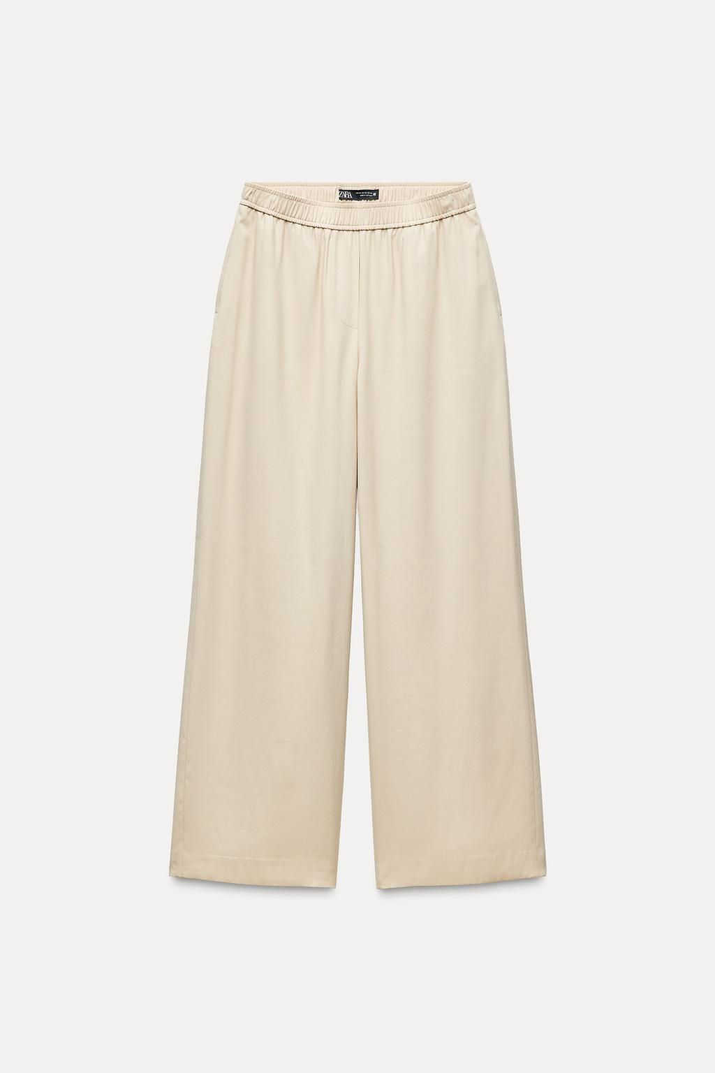 FLOWING WIDE-LEG TROUSERS - Zara фото 5