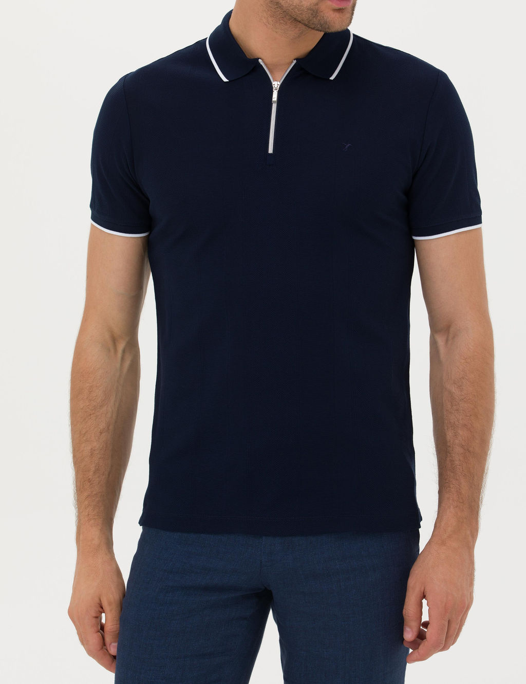 Lacivert Slim Fit T-Shirt - Cacharel фото 13